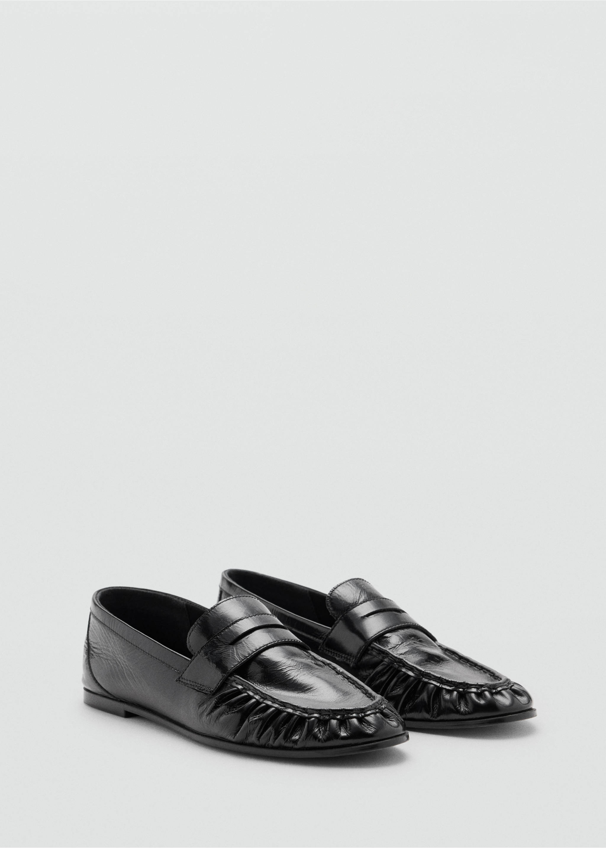 Leather loafers - Medium plane, Black. Ref: 37905159-00.