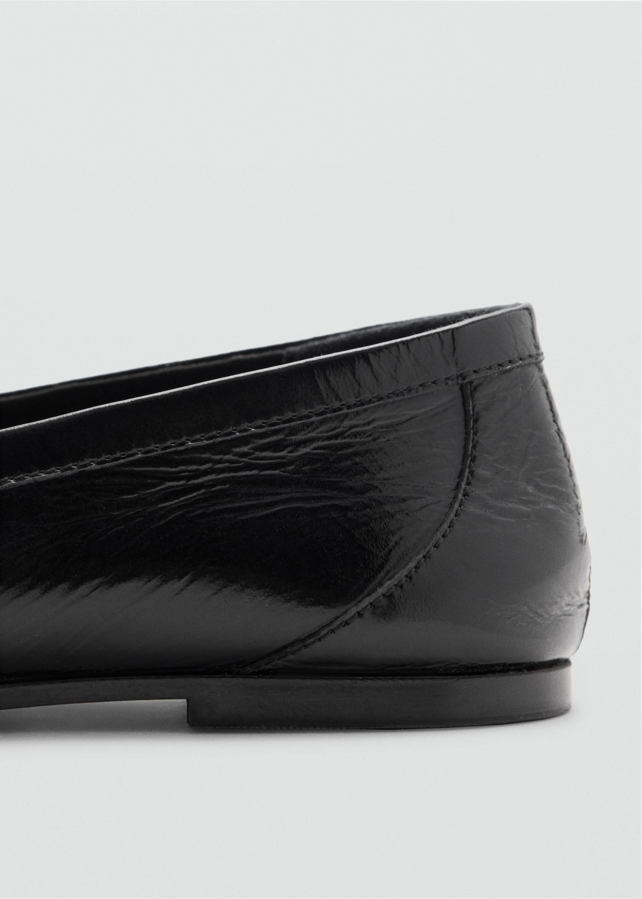 Leather loafers - Details of the article 1, Black. Ref: 37905159-00.