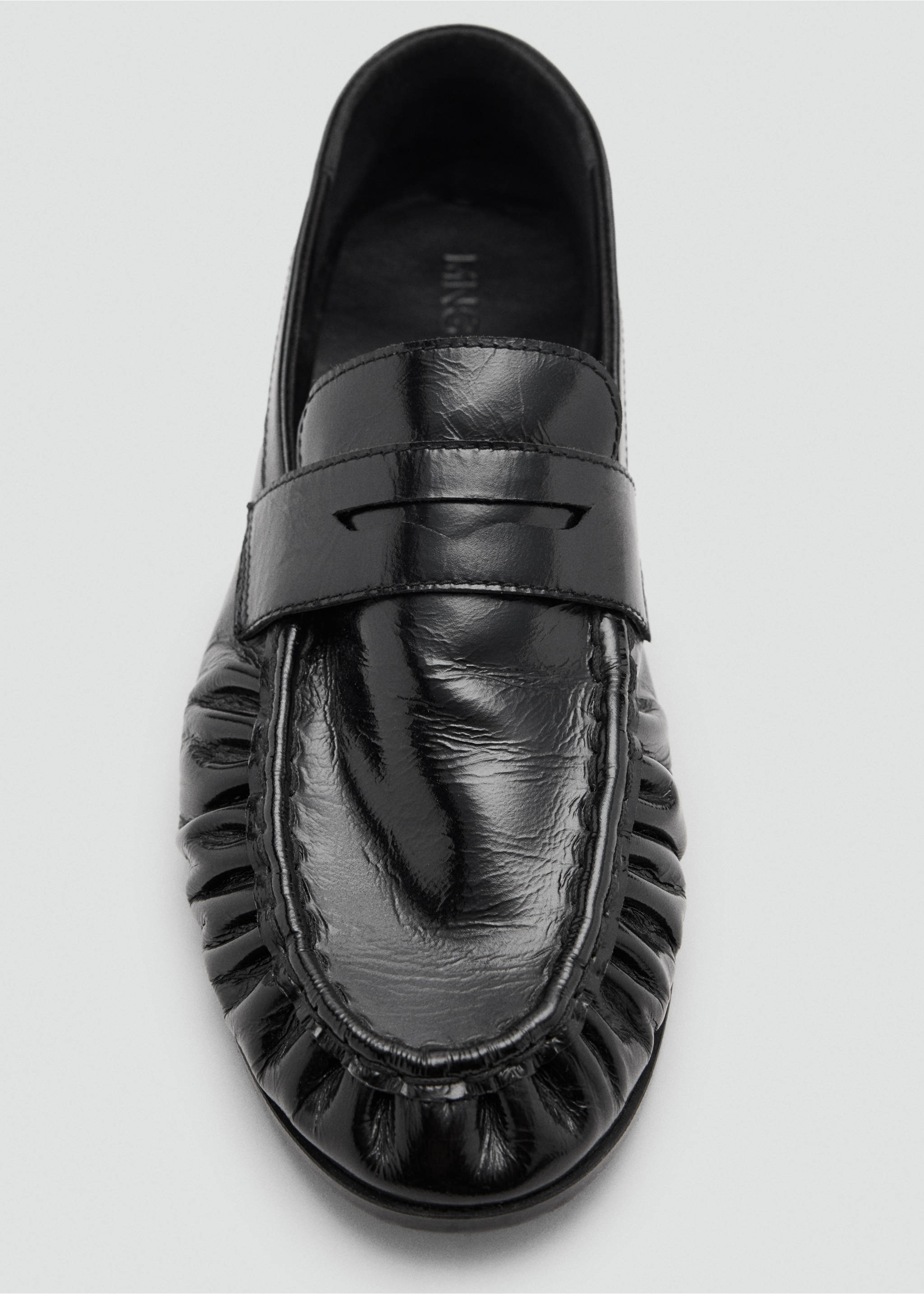Leather loafers - Details of the article 3, Black. Ref: 37905159-00.