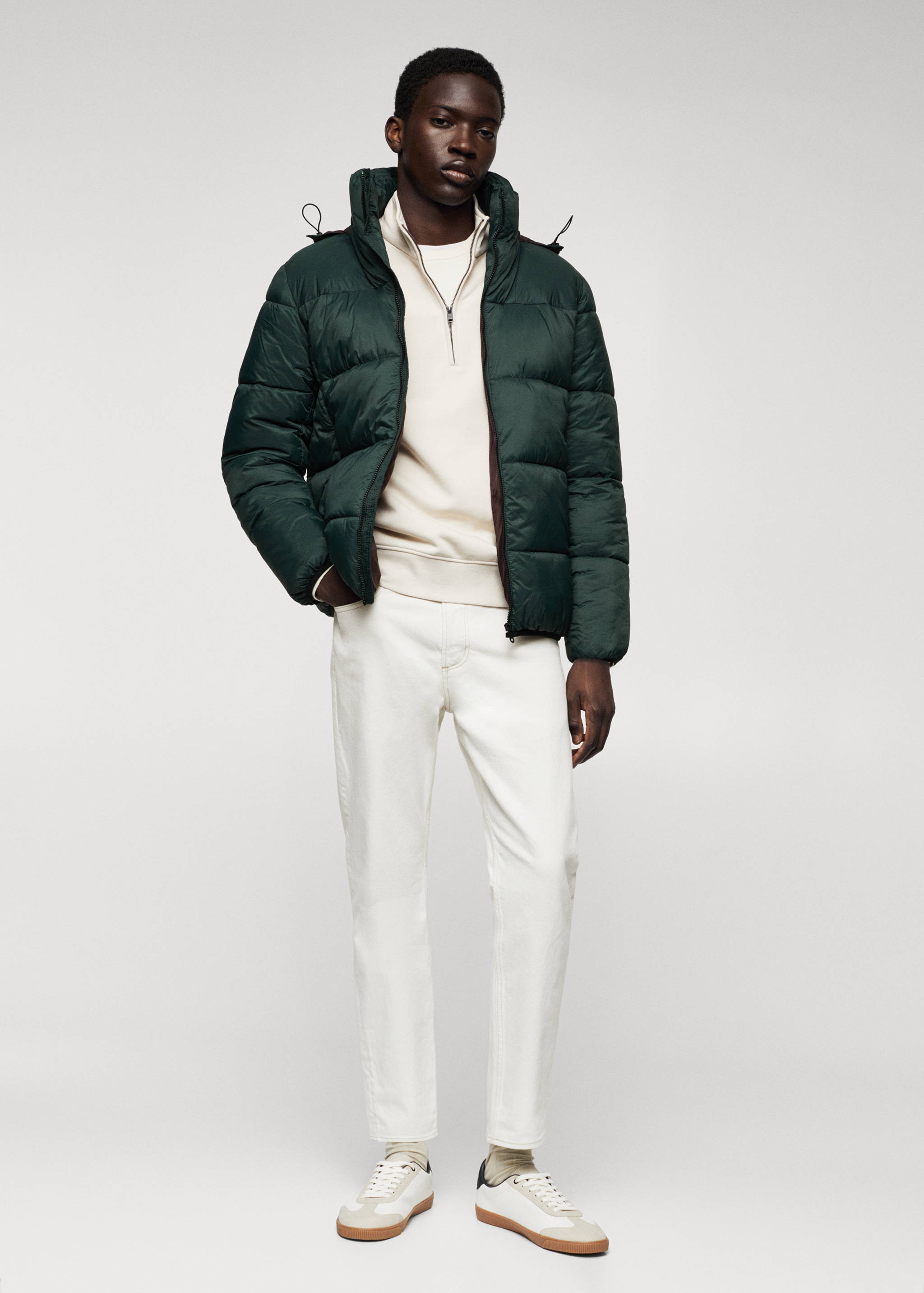 Anorak résistant à l'eau capuche - Plan général