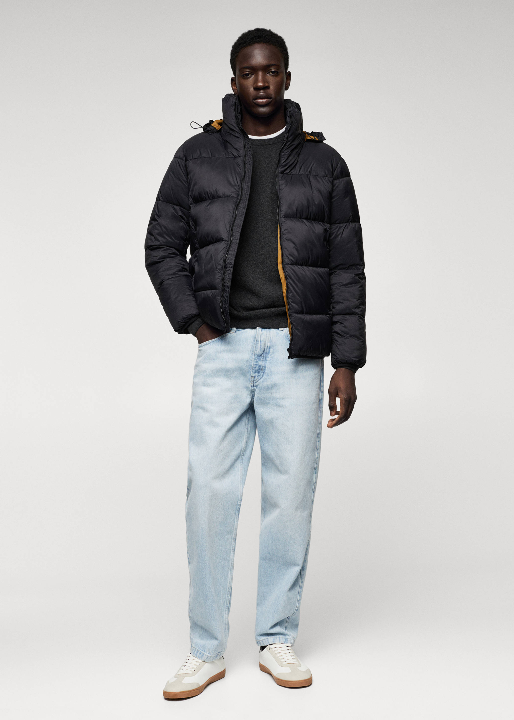 Anorak résistant à l'eau capuche - Plan général