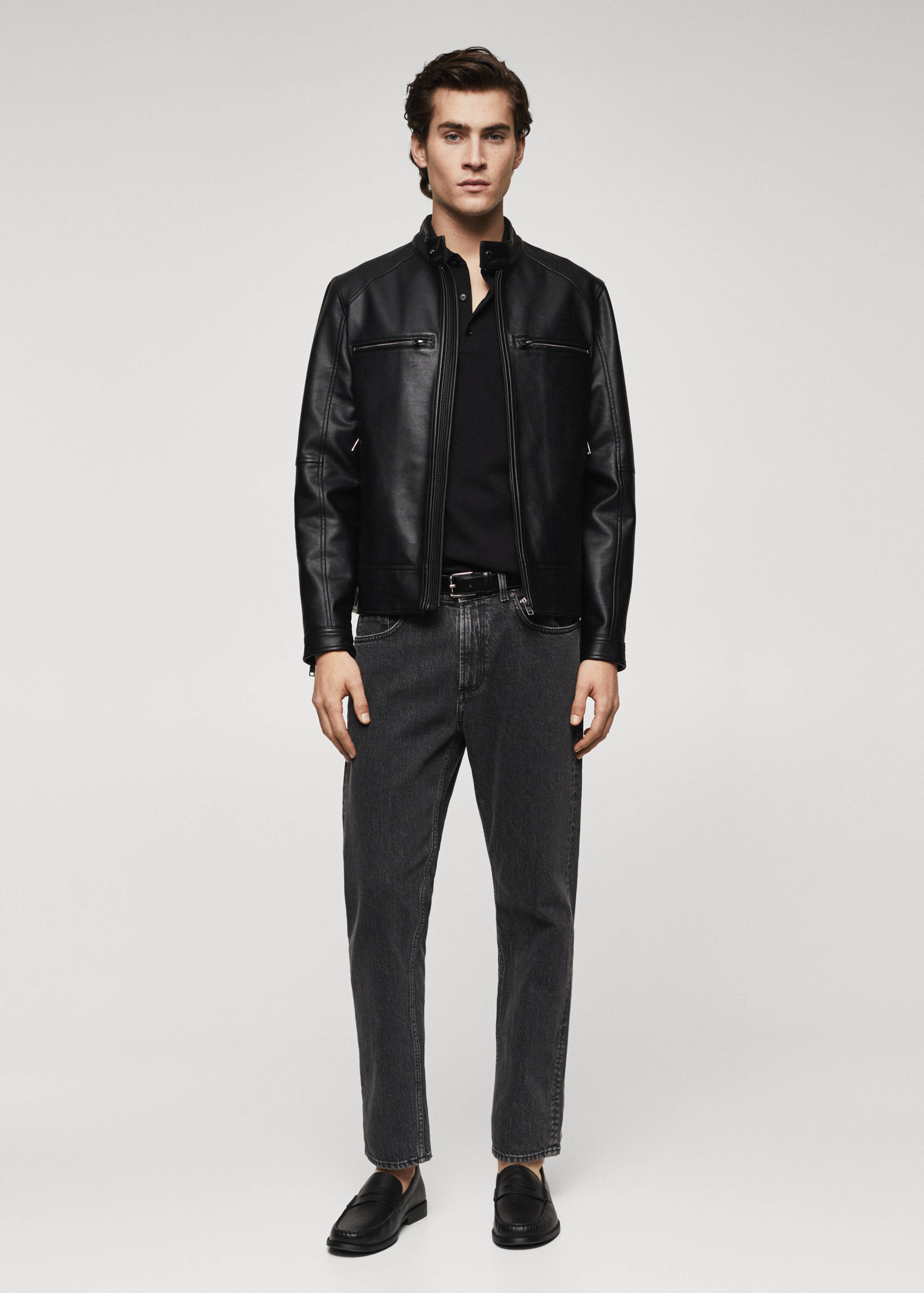 Куртка из искусственной кожи - Общий план