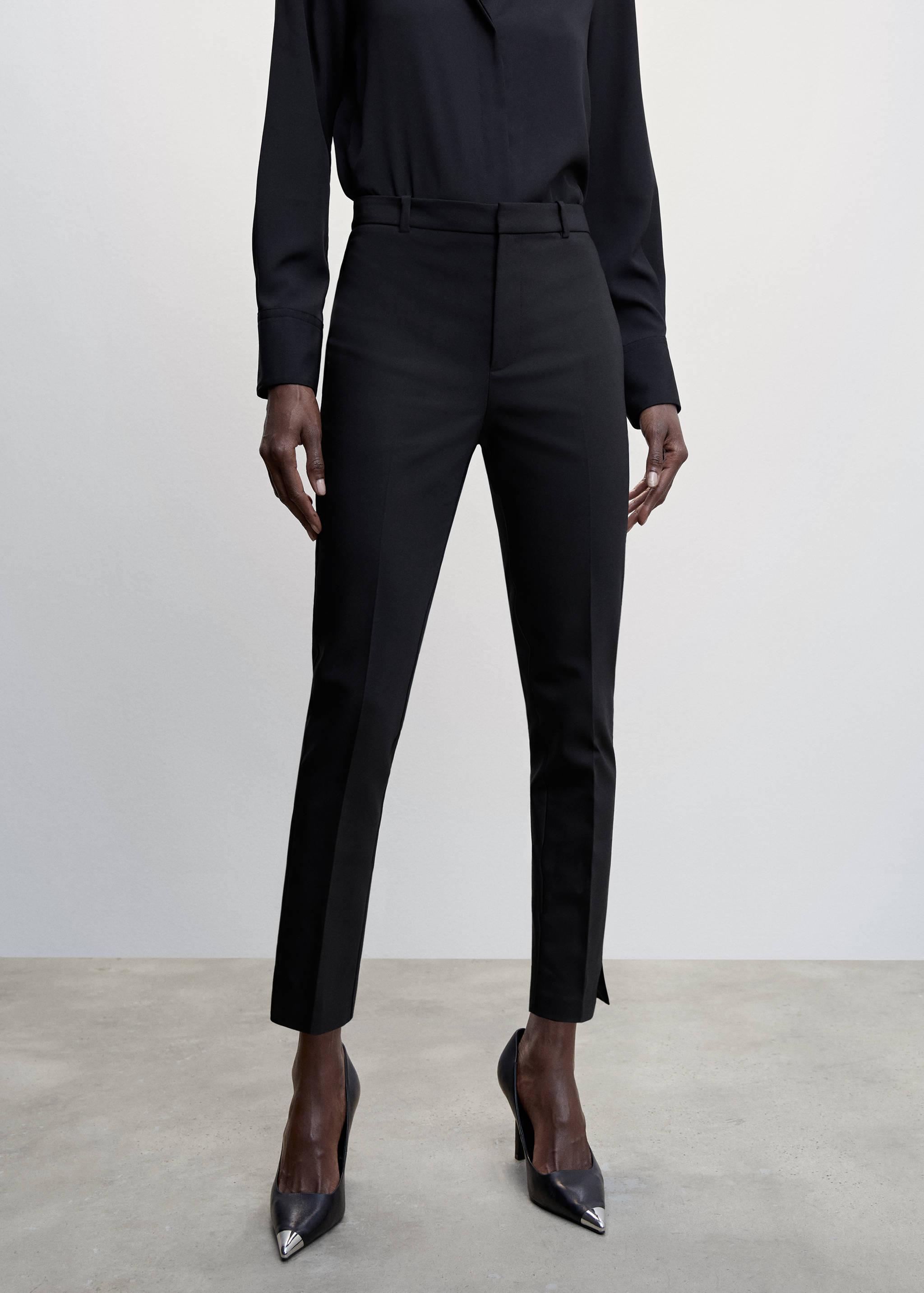 Skinny suit trousers - Medium plane