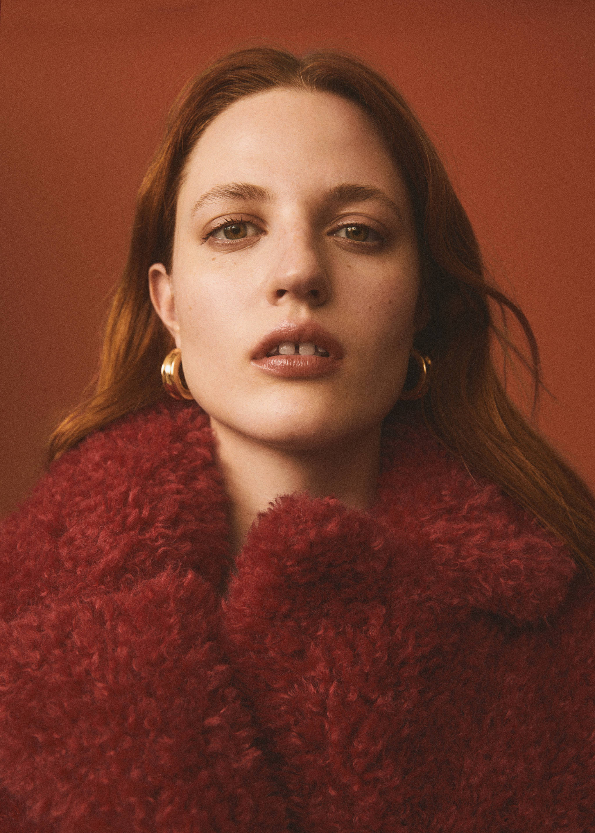 Twisted hoop earrings - General plane