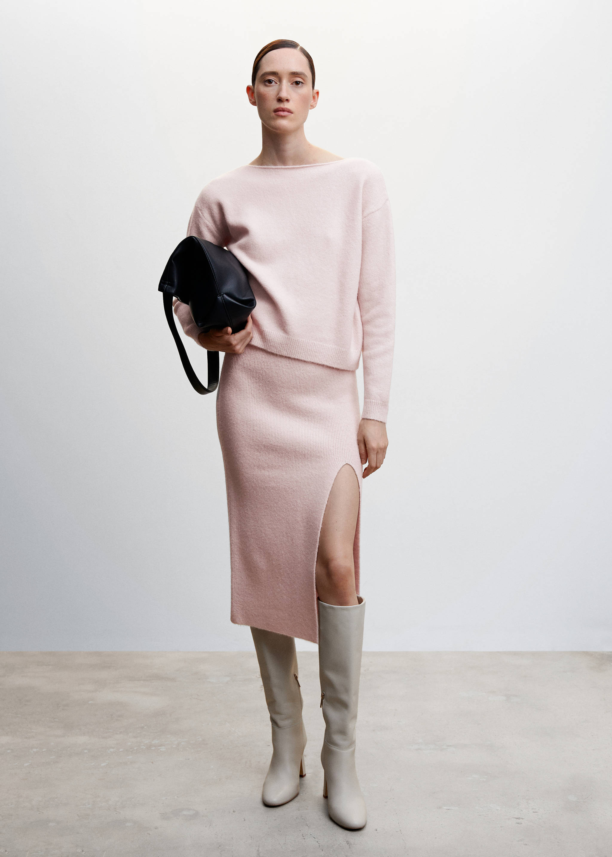 Pull maille col bateau  - Plan général