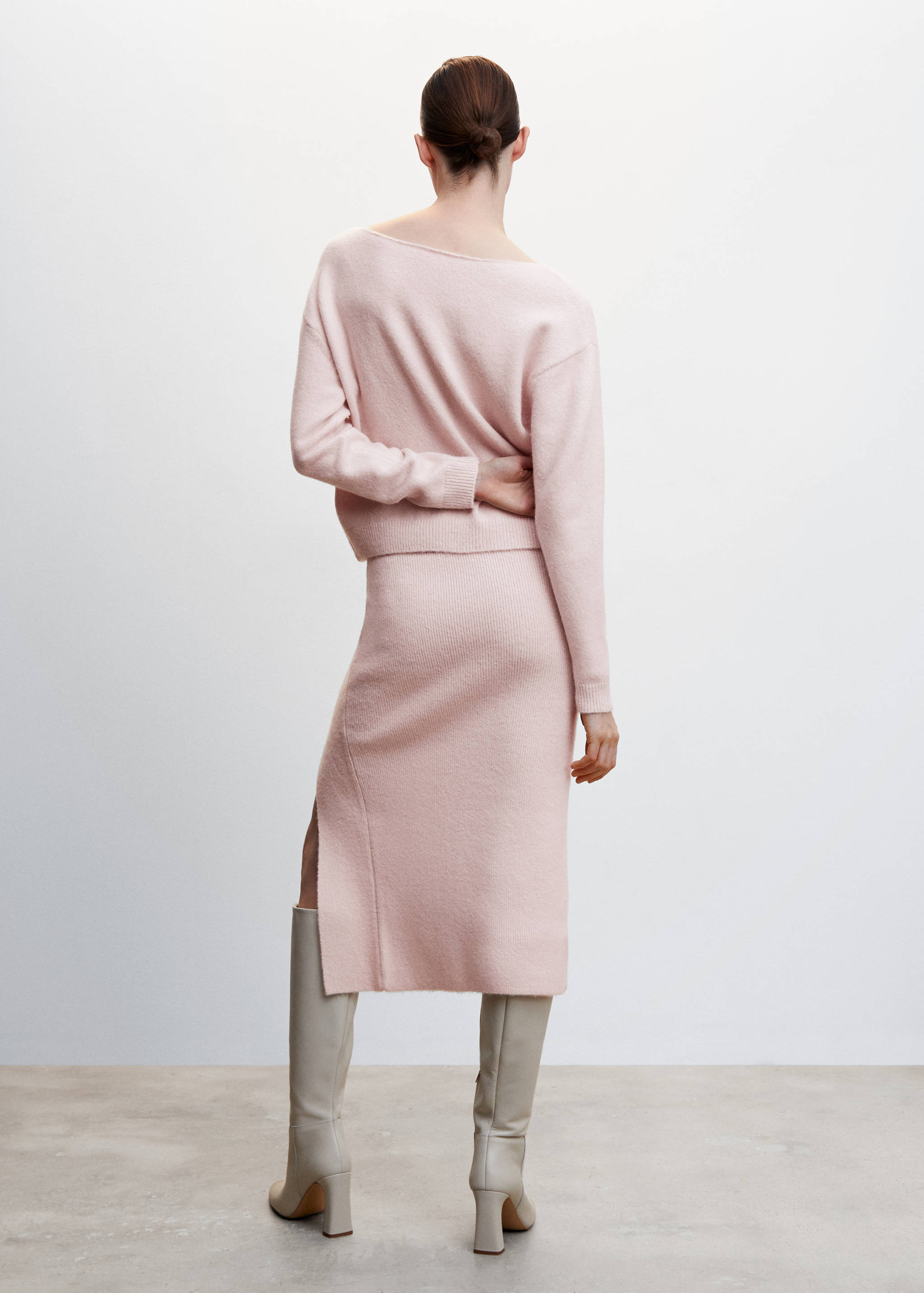 Pull maille col bateau  - Verso de l’article