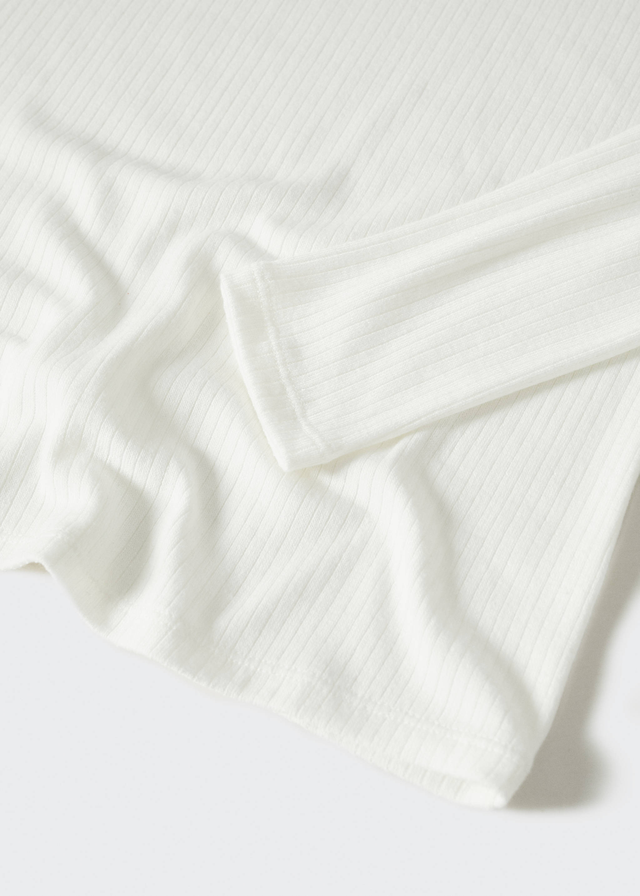 T-shirt côtelé manches longues - Détail de l'article 8