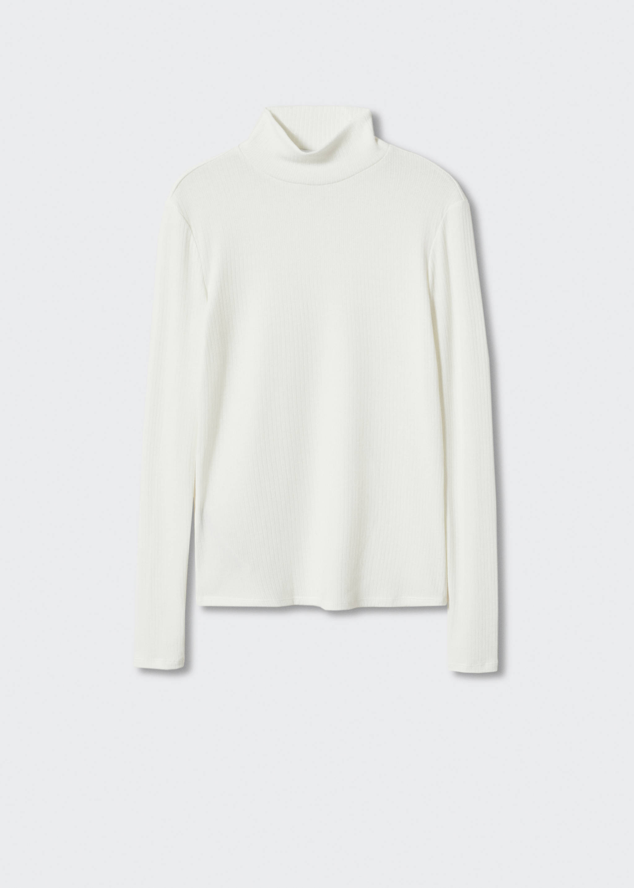 T-shirt côtelé manches longues - Article sans modèle