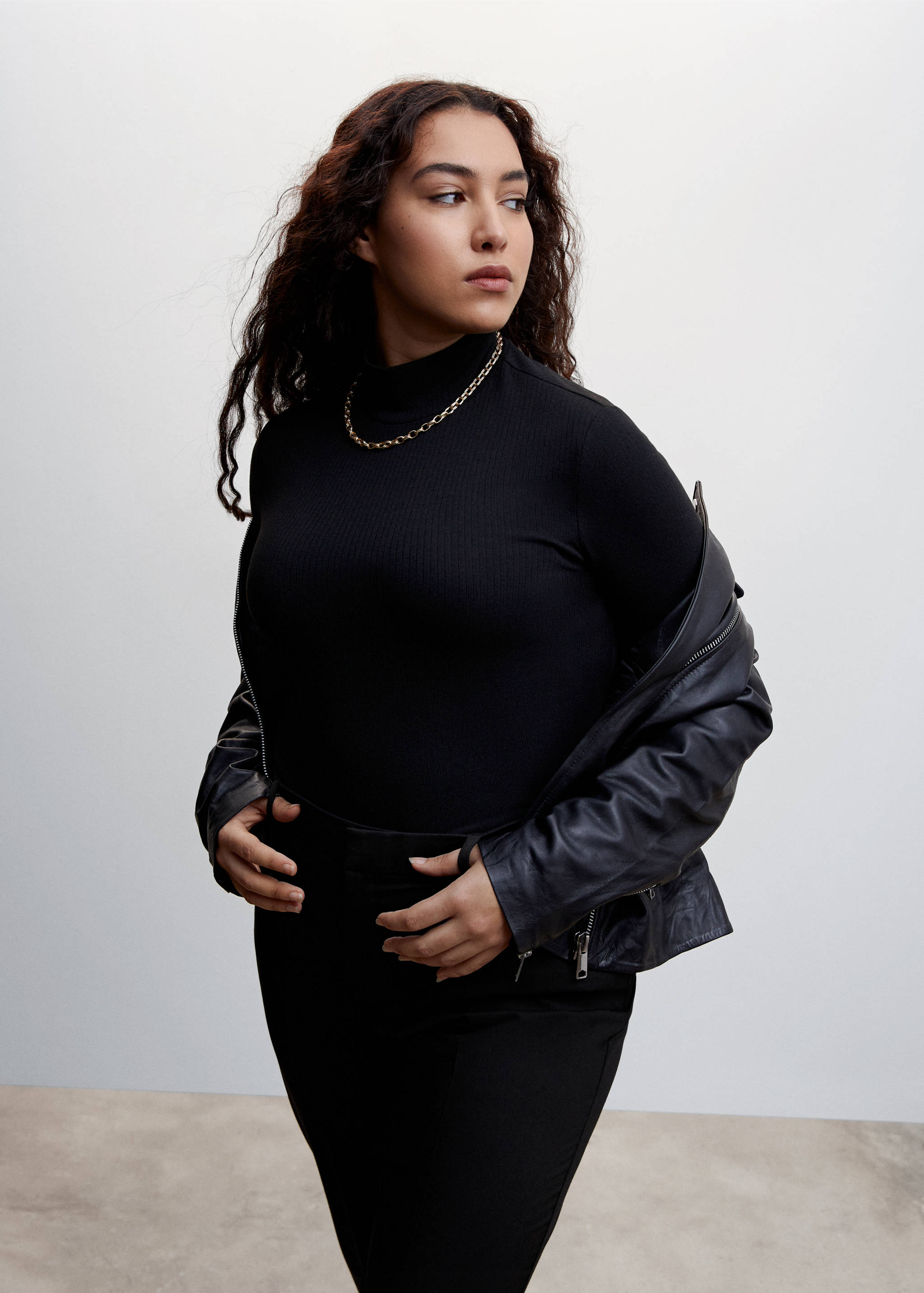 T-shirt côtelé manches longues - Détail de l'article 5