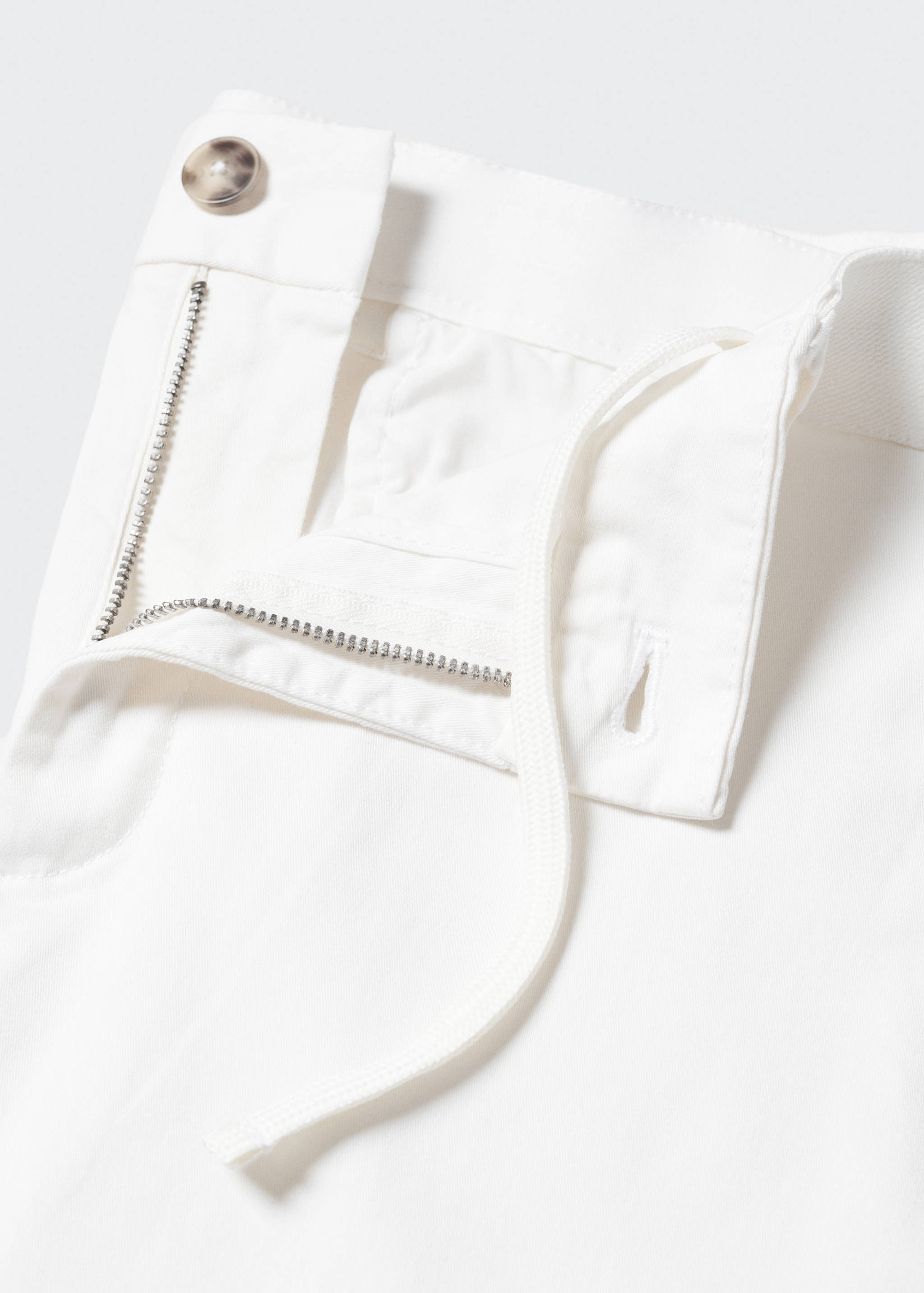 Cotton tapered crop trousers - Details of the article 8