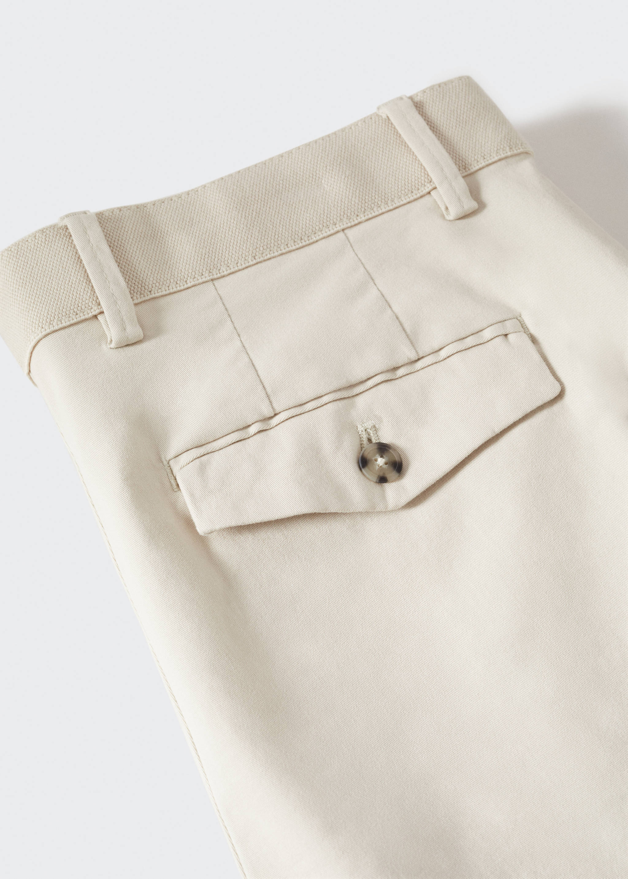 Cotton tapered crop trousers - Details of the article 8