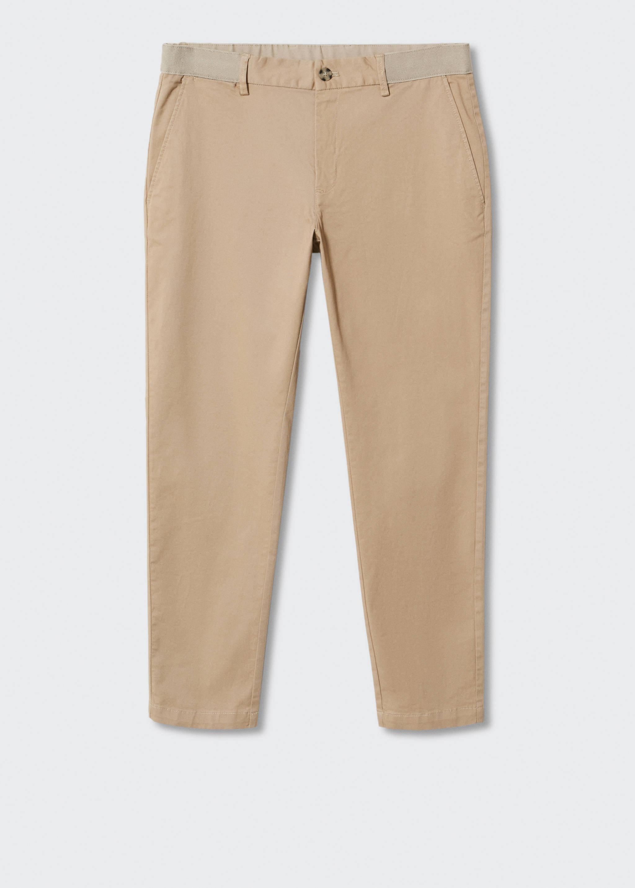 Cotton tapered crop trousers - Article without model
