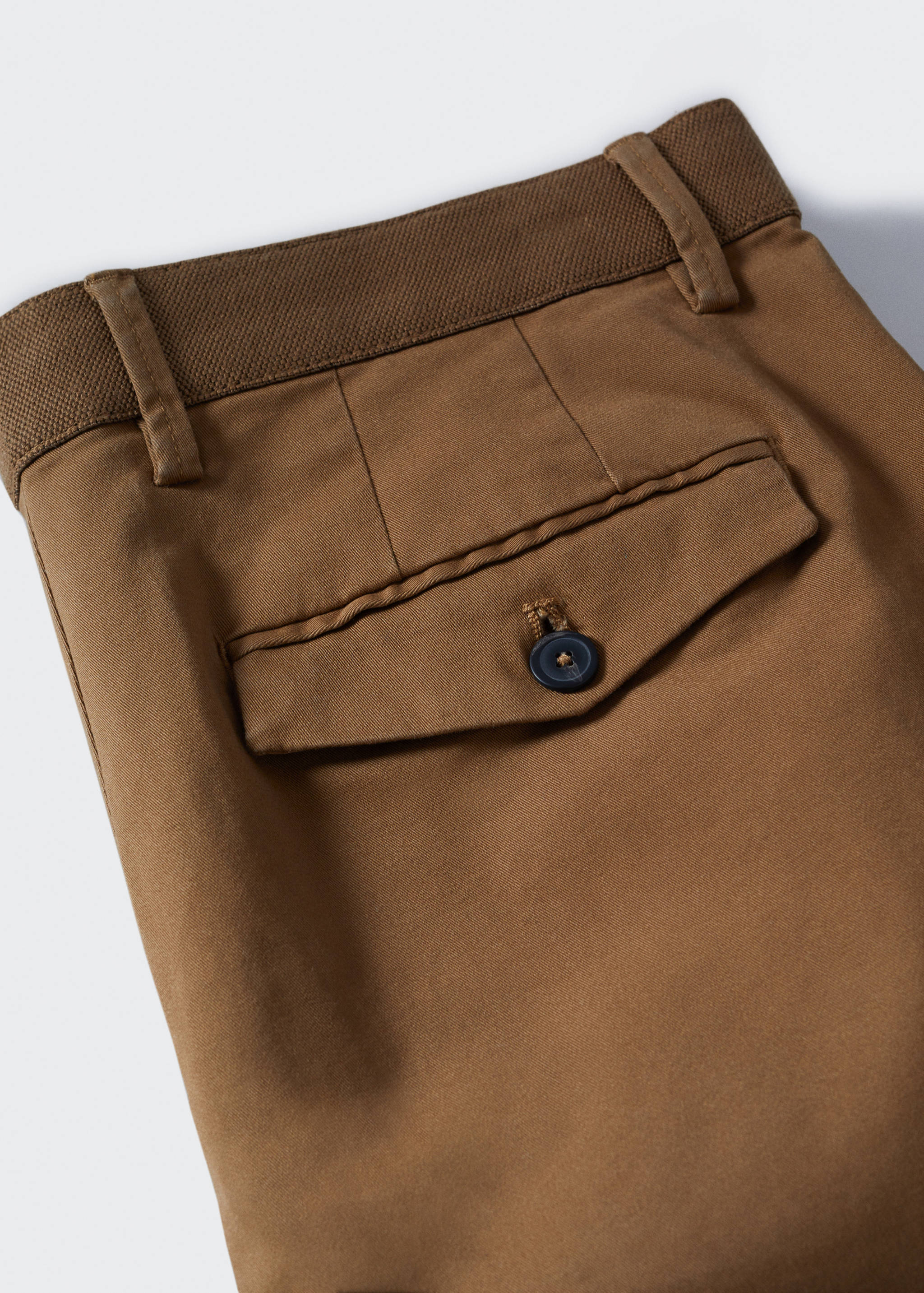 Cotton tapered crop trousers - Details of the article 8