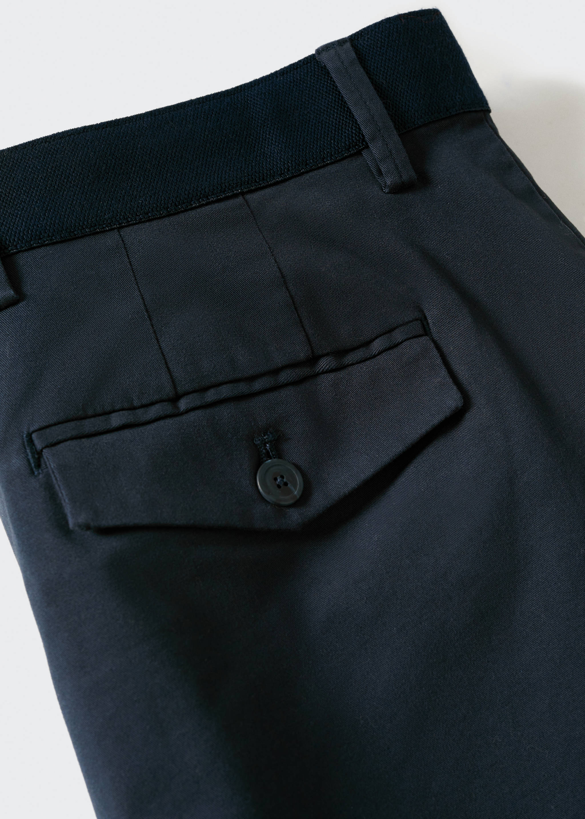 Cotton tapered crop trousers - Details of the article 8