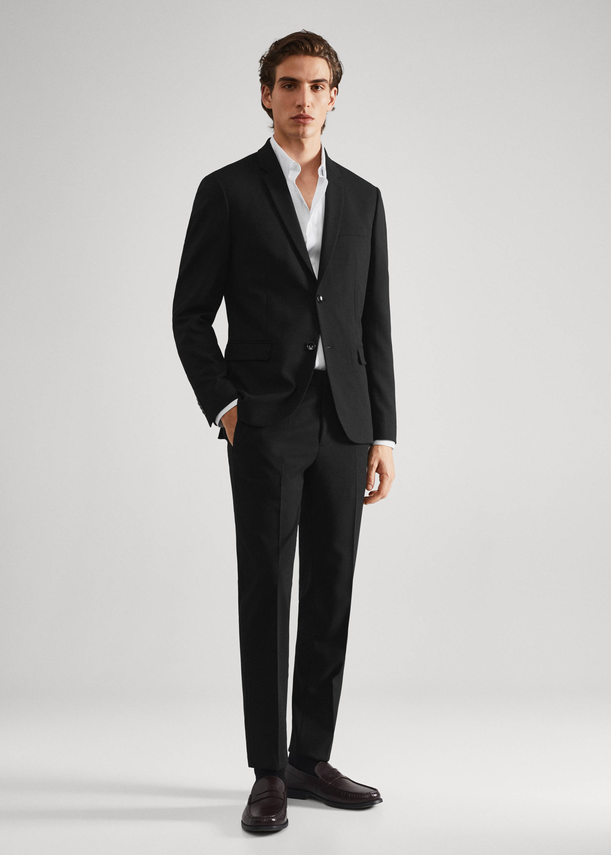 Super slim fit suit trousers - General plane