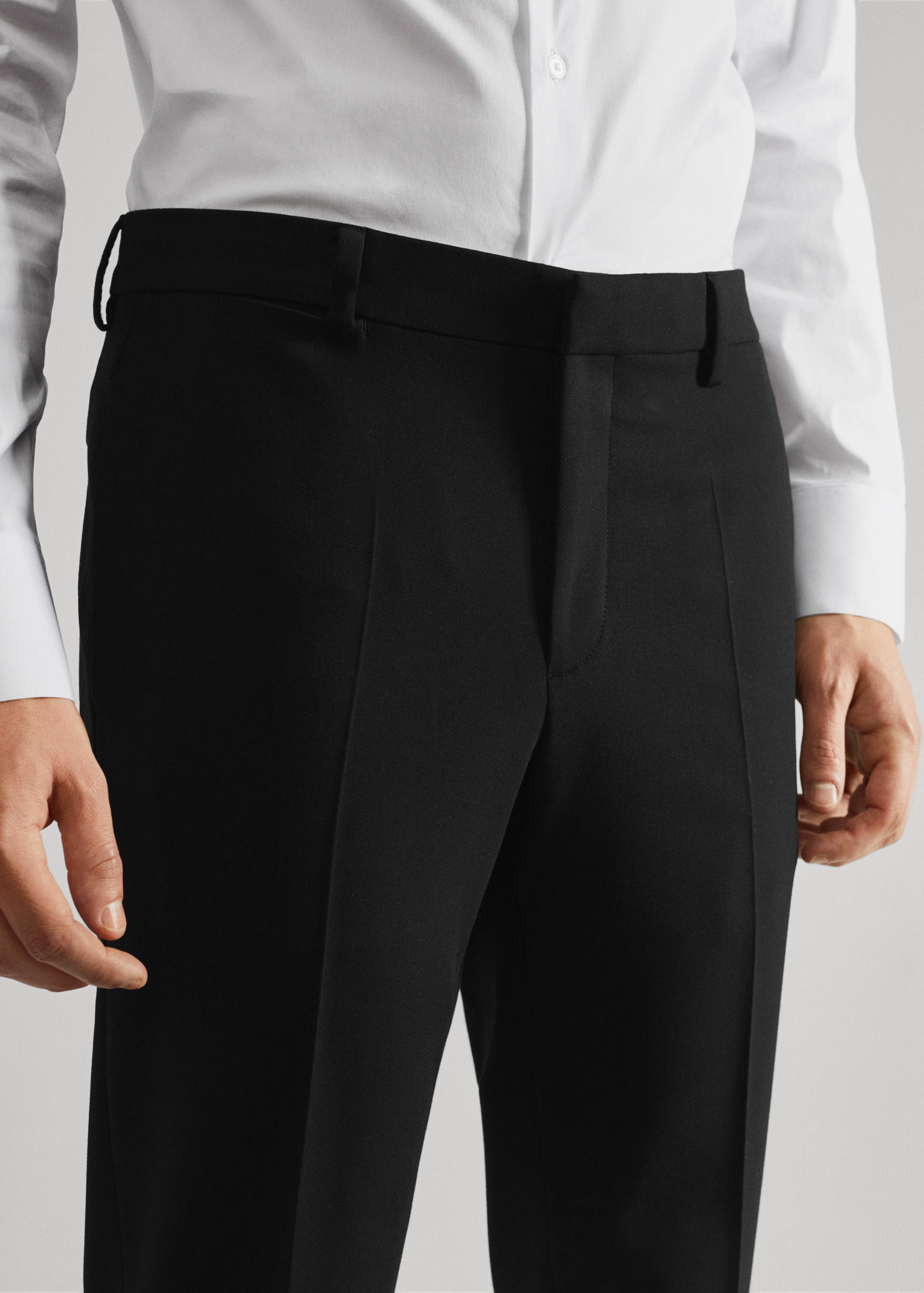 Super slim fit suit trousers - Details of the article 1