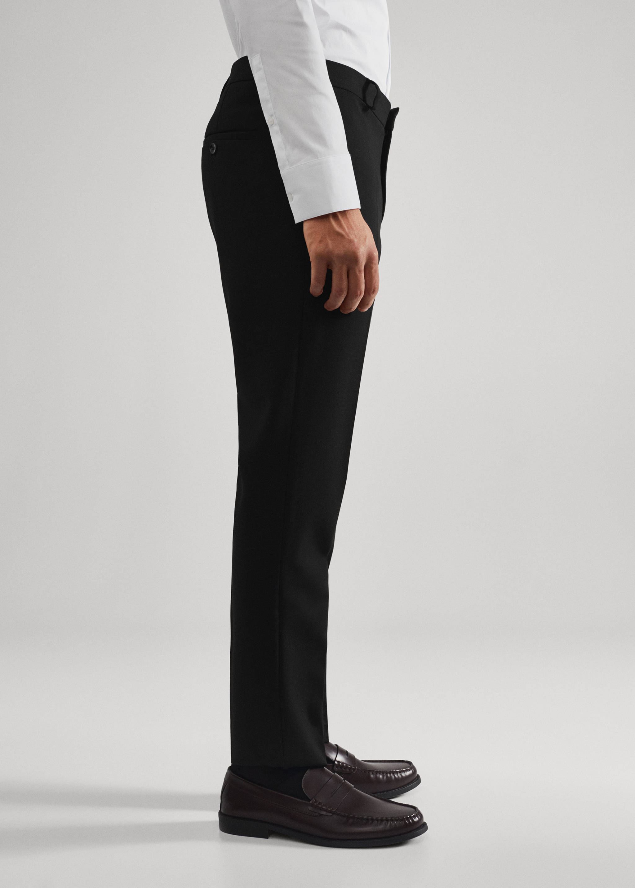 Super slim fit suit trousers - Details of the article 4
