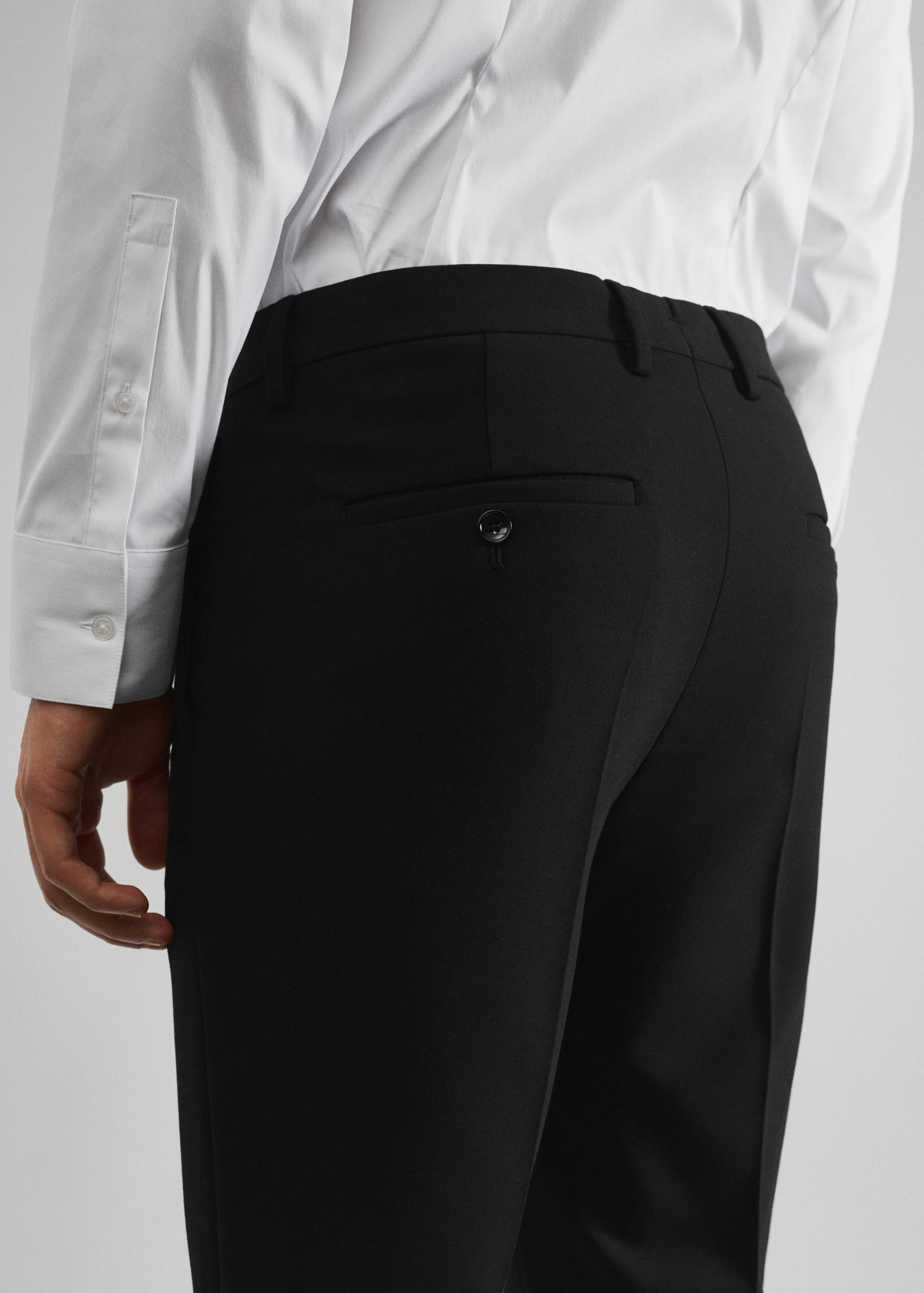 Super slim fit suit trousers - Details of the article 6