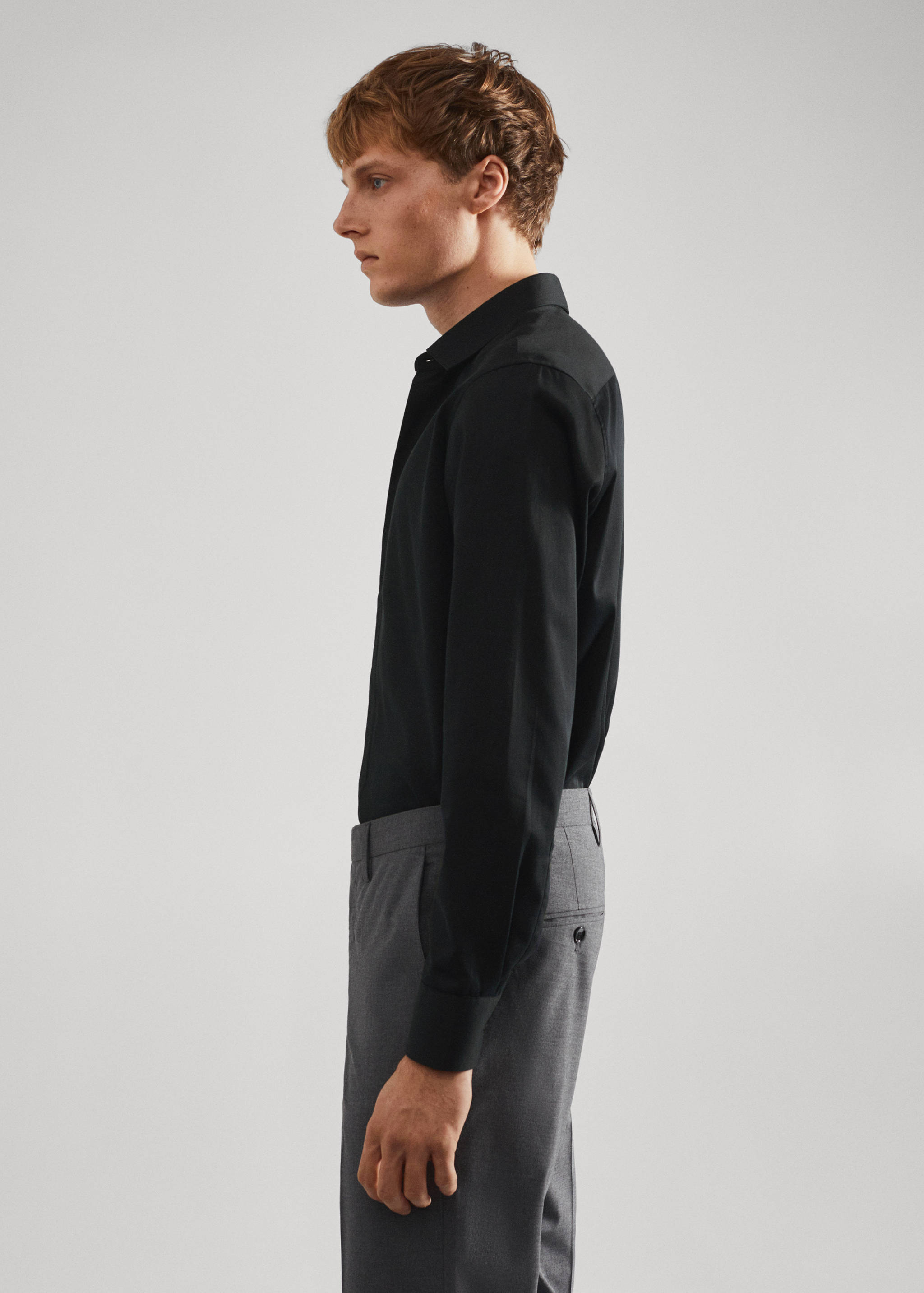 Chemise costume slim fit boutons dissimulés - Détail de l'article 6