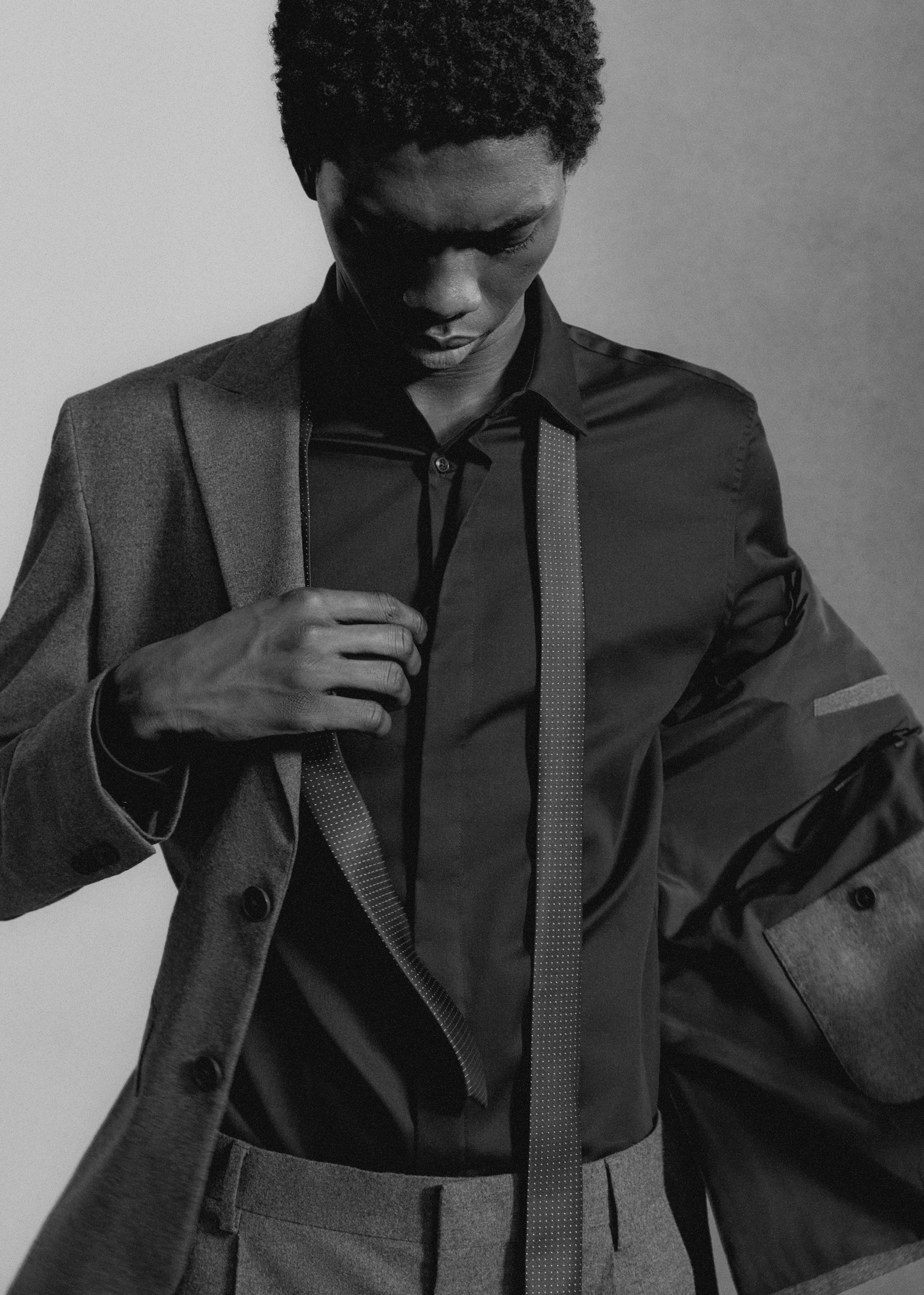 Chemise costume slim fit boutons dissimulés - Détail de l'article 7