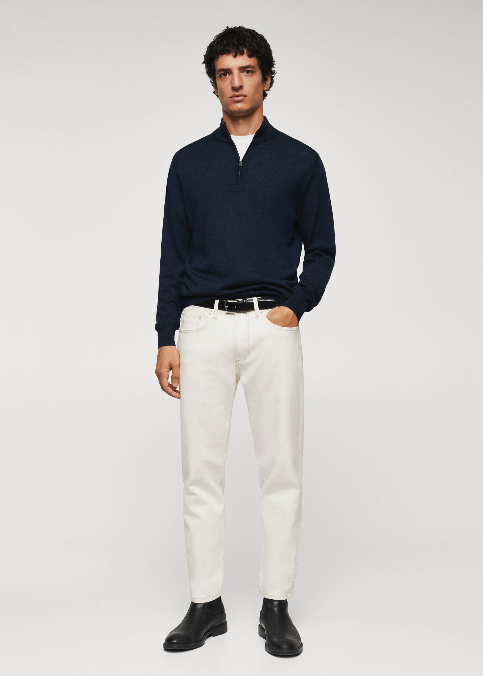 Ben tapered cropped jeans - General plane