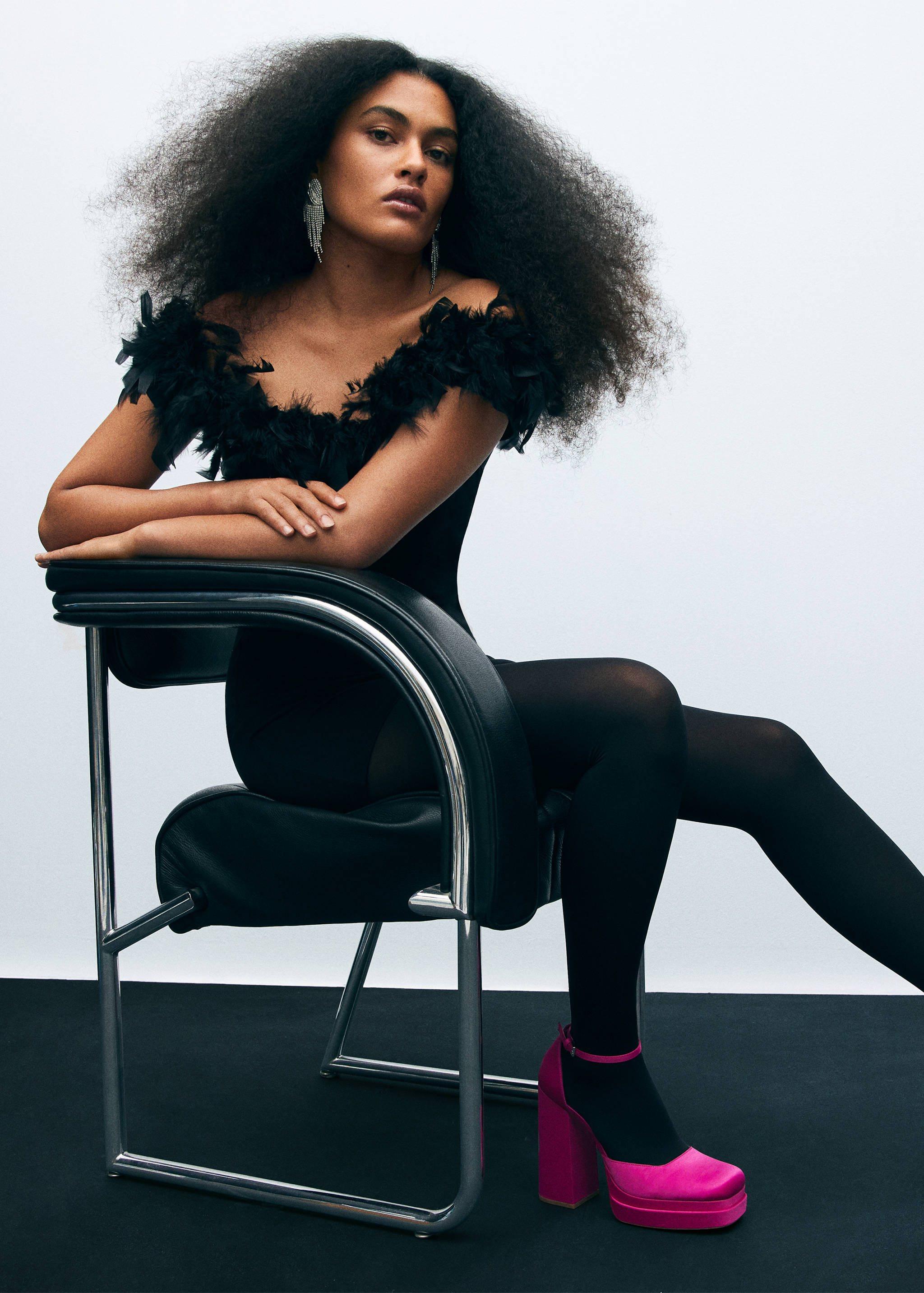 Satin platform shoes - Details of the article 9