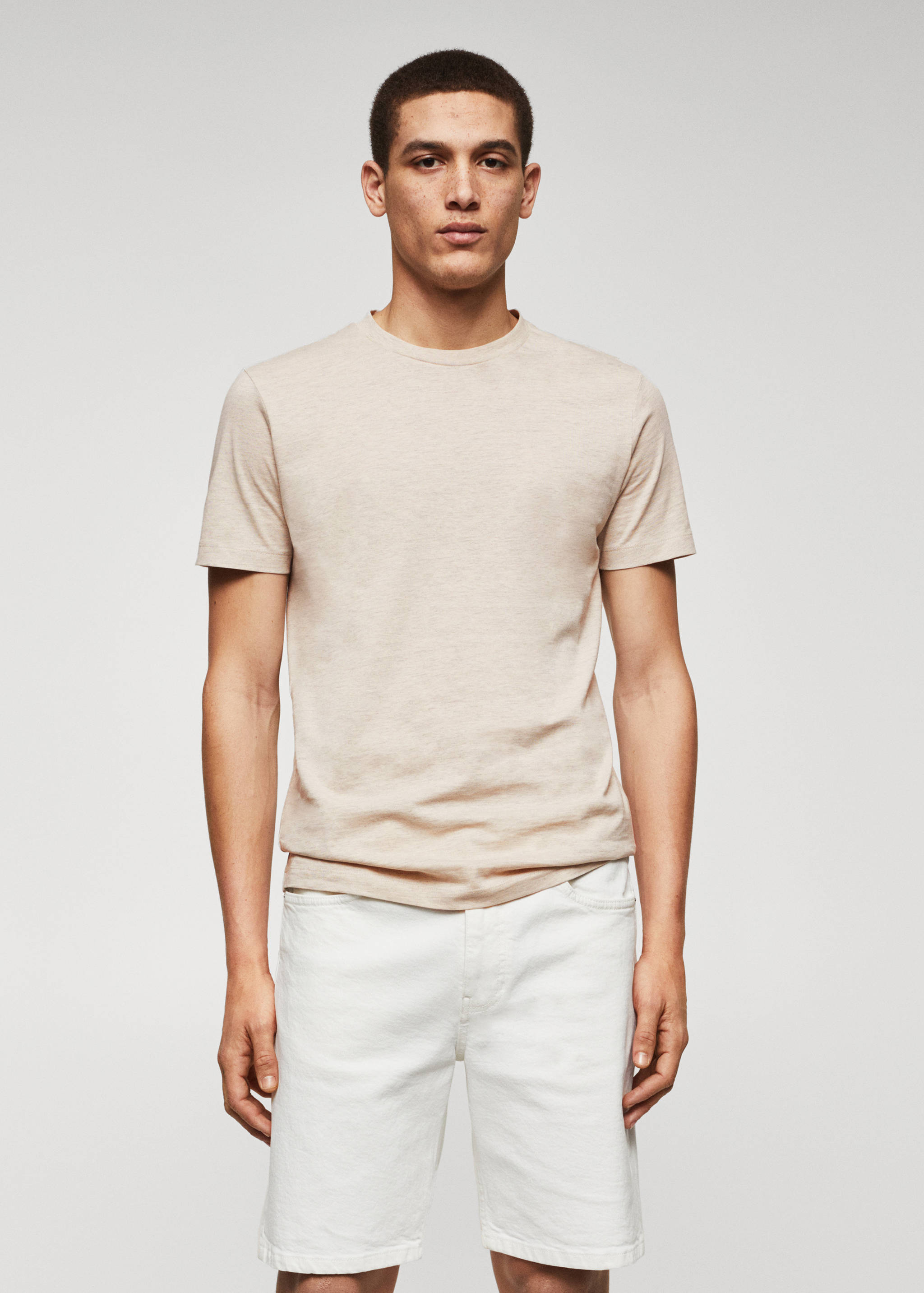 Basic lightweight cotton t-shirt - Medium plane