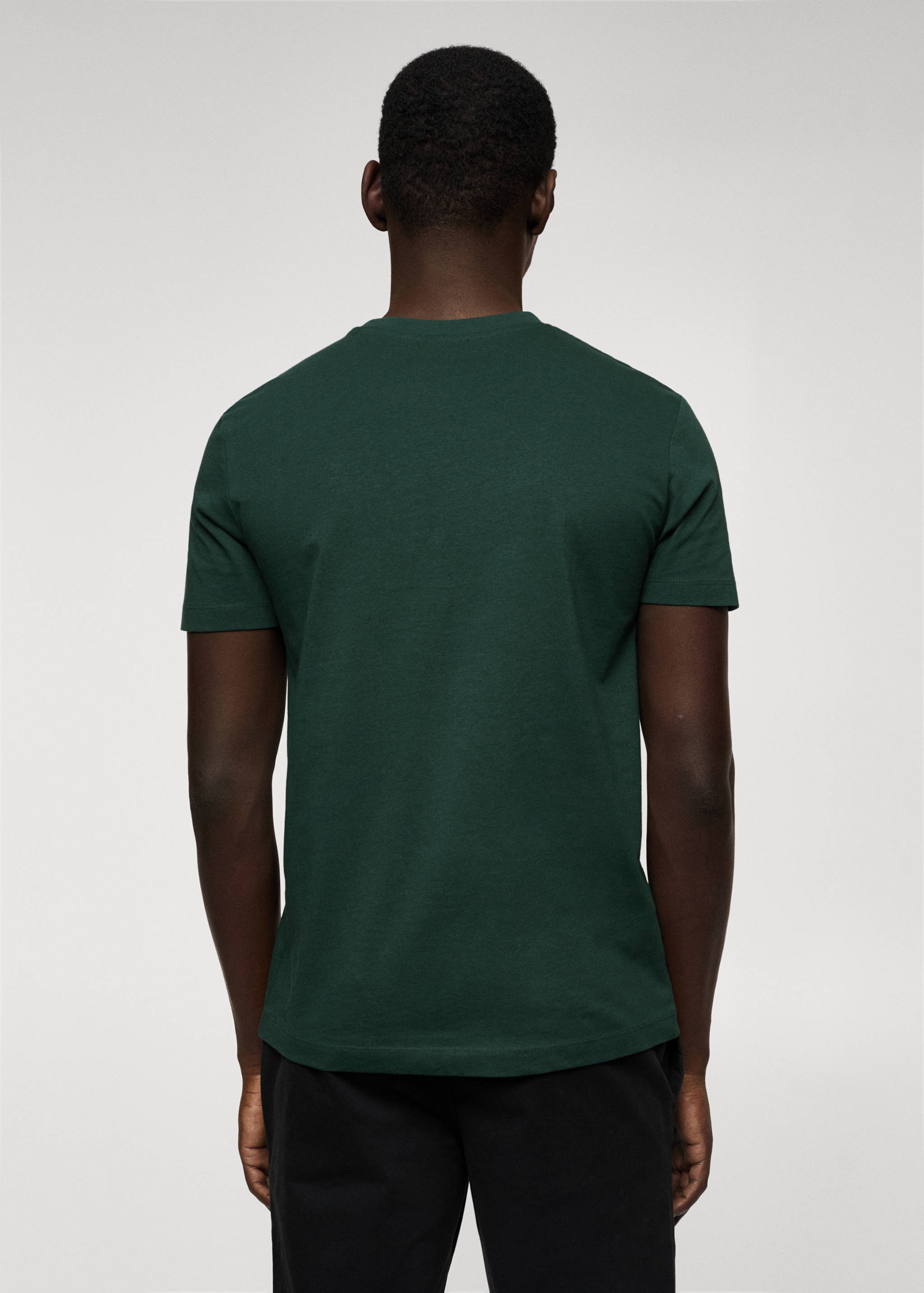 Basic lightweight cotton t-shirt - Reverse of the article