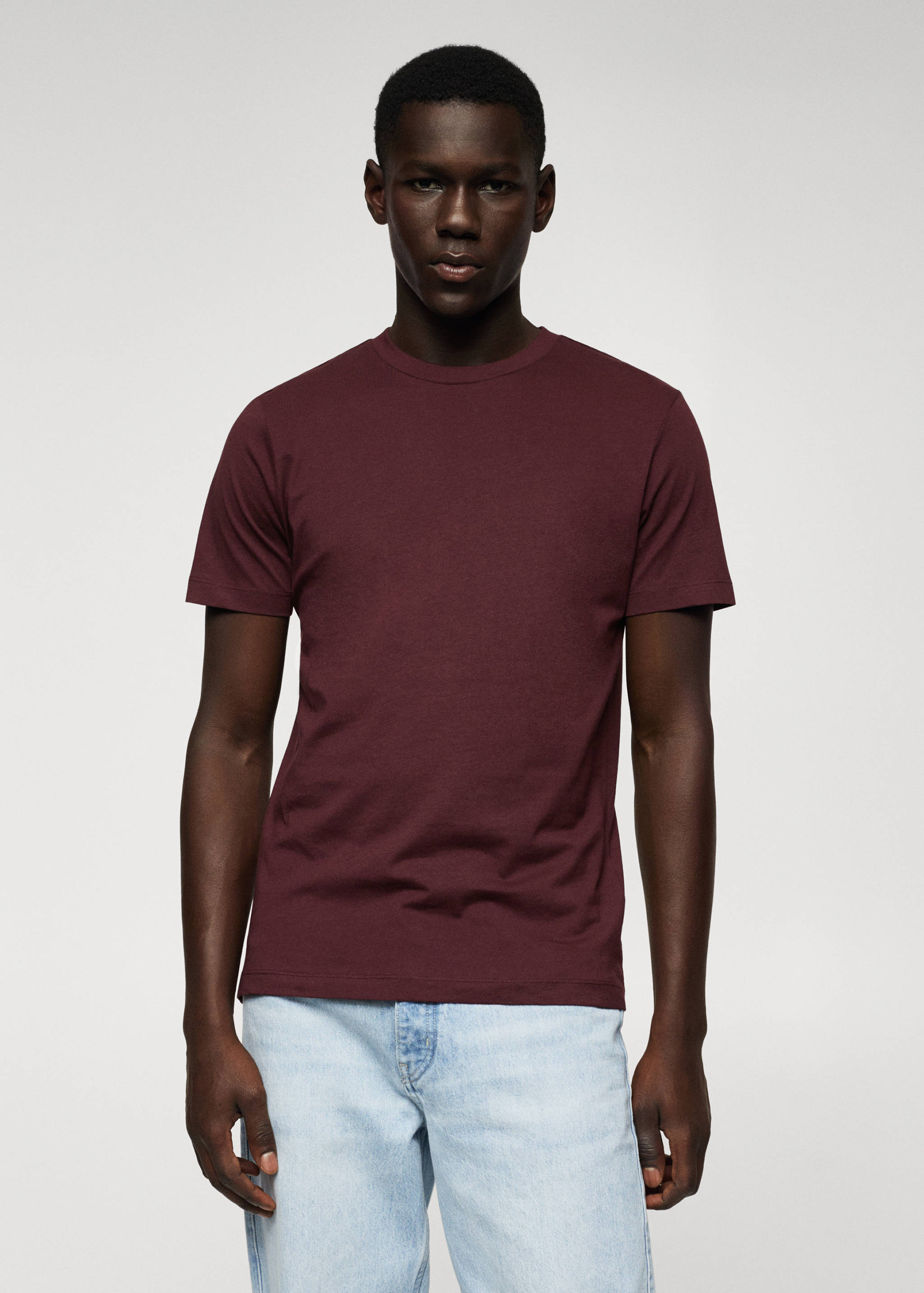 تي شيرت قطني خفيف الوزن - رؤية وسط