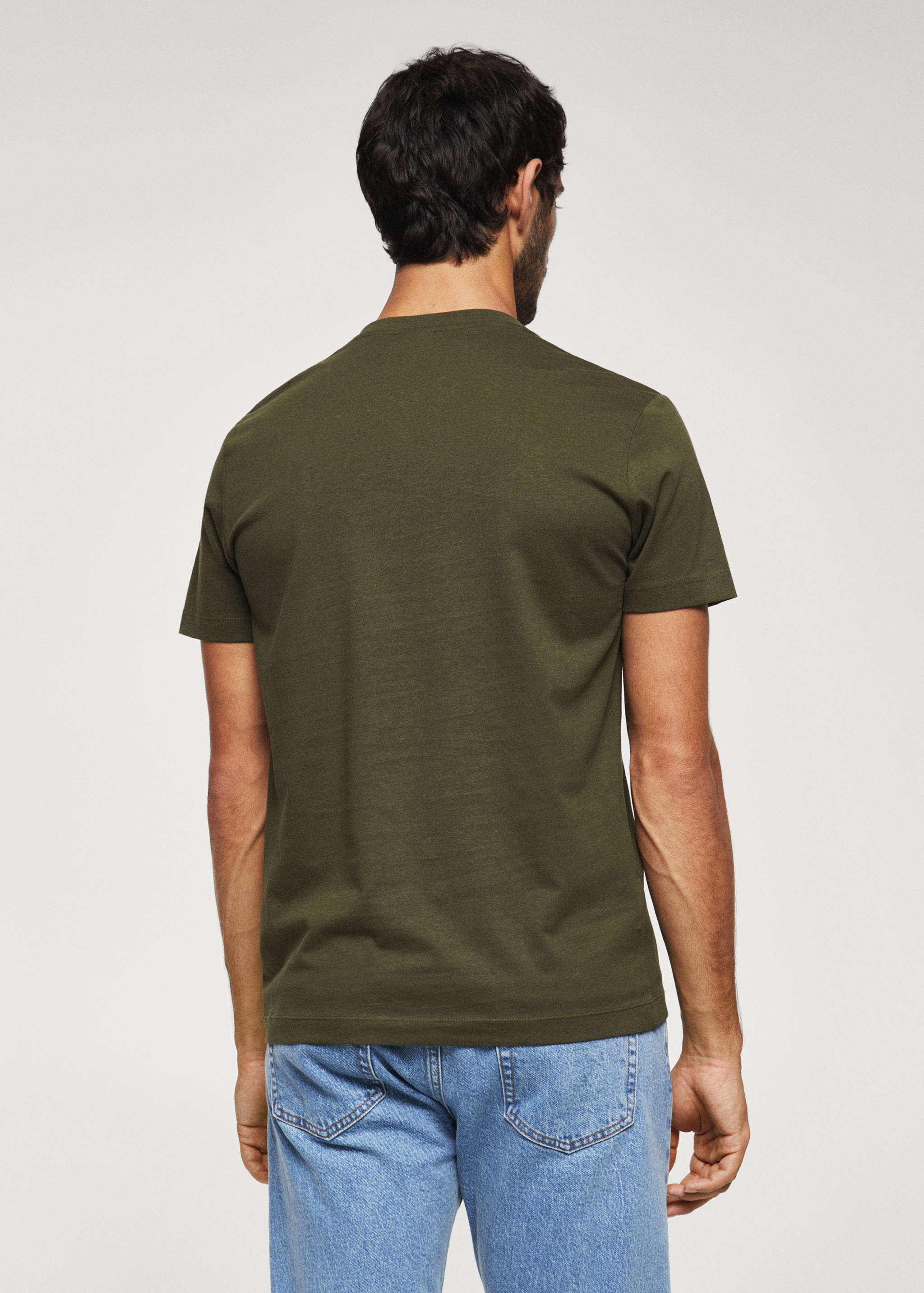 T-shirt essentiel léger col V - Verso de l’article