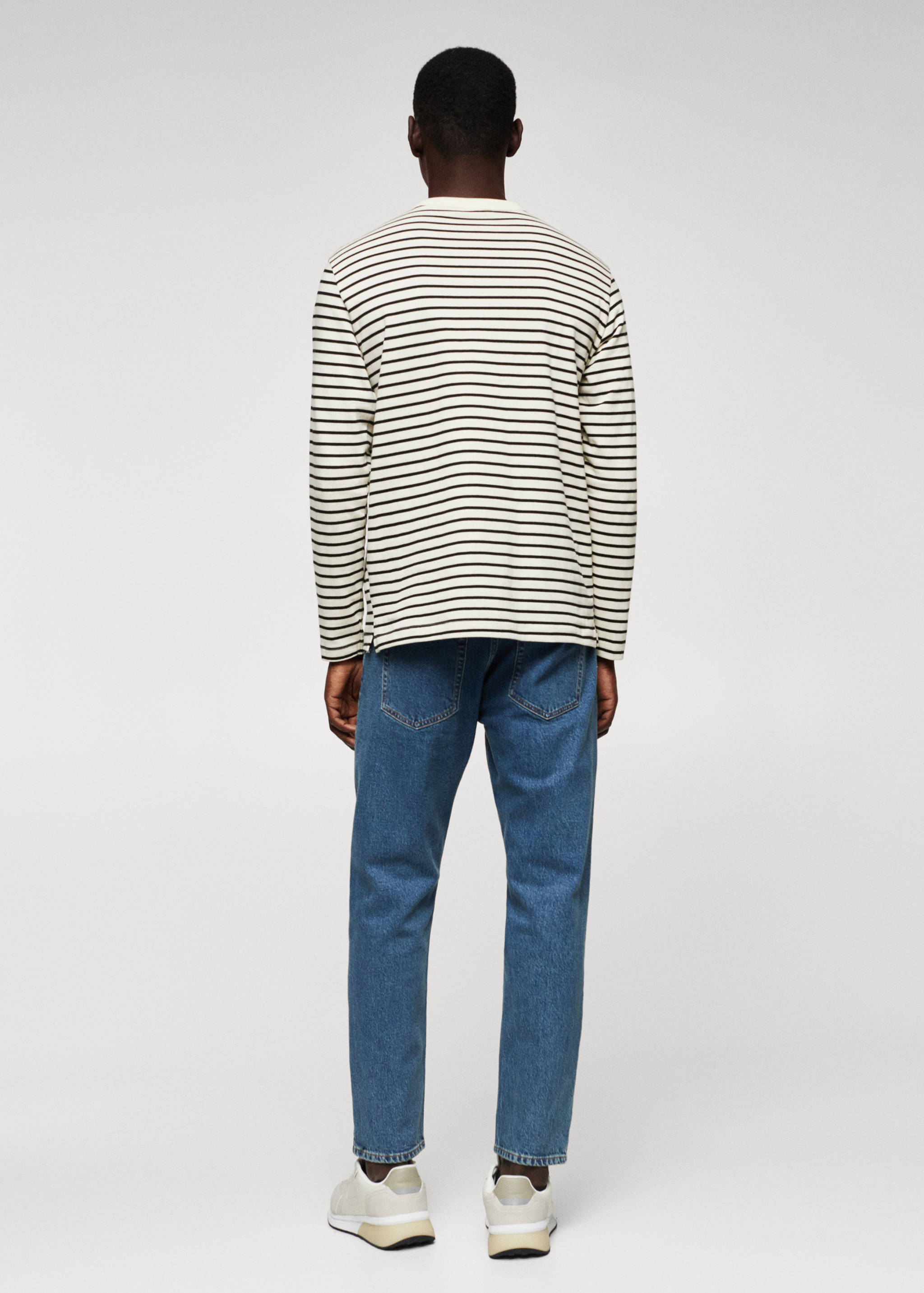 Striped long sleeves t-shirt - Reverse of the article