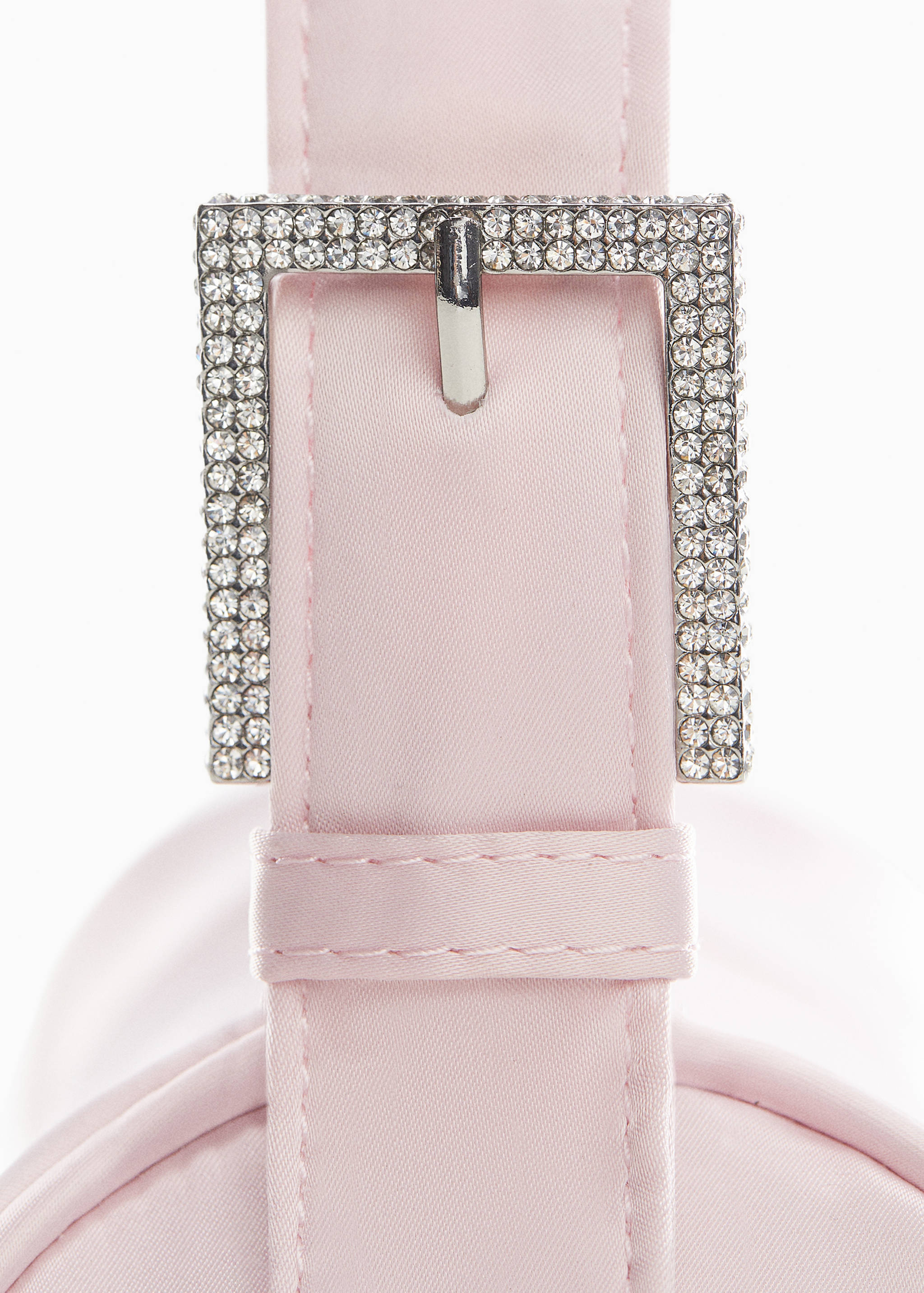 Strass shoulder bag with buckle - Details of the article 1