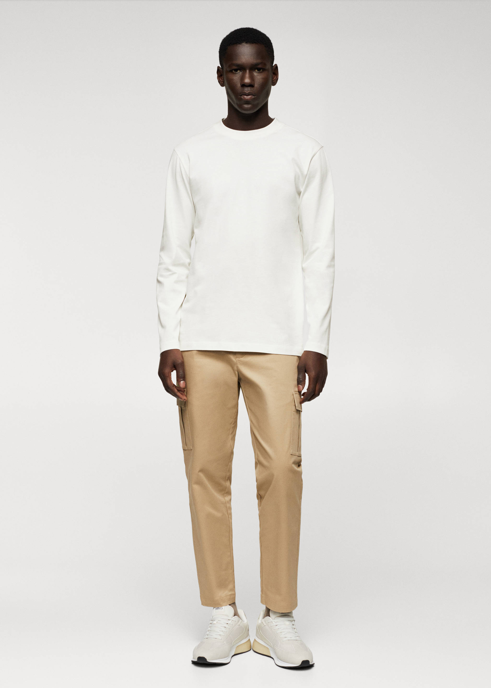 T-shirt coton manches longues - Plan général