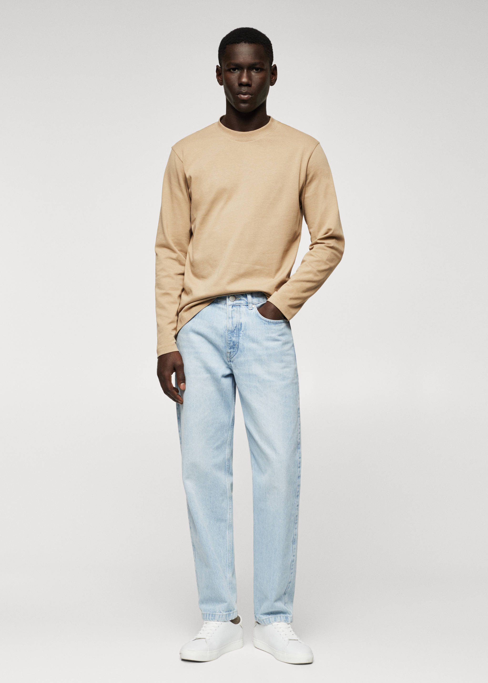 T-shirt coton manches longues - Plan général