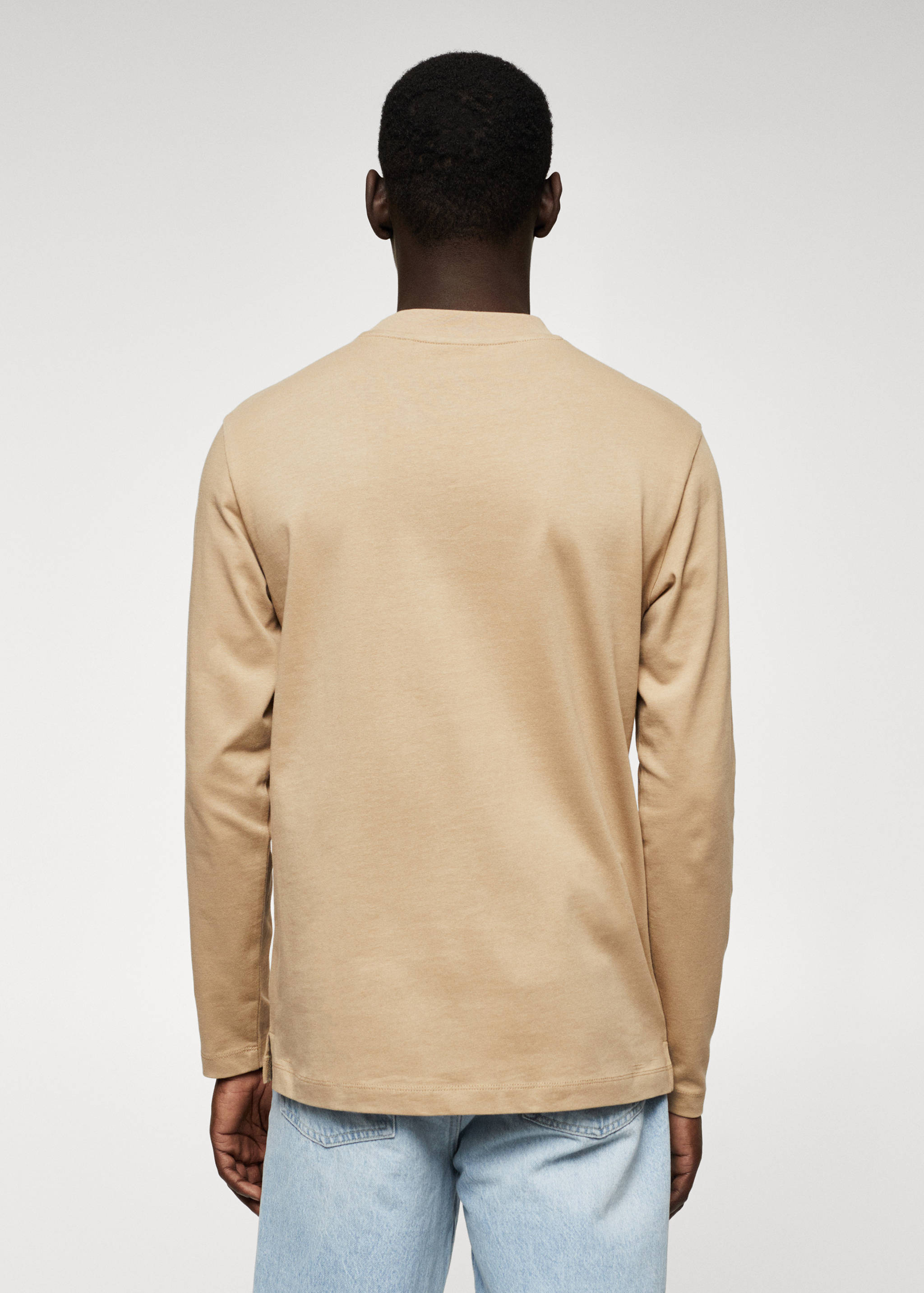 T-shirt coton manches longues - Verso de l’article