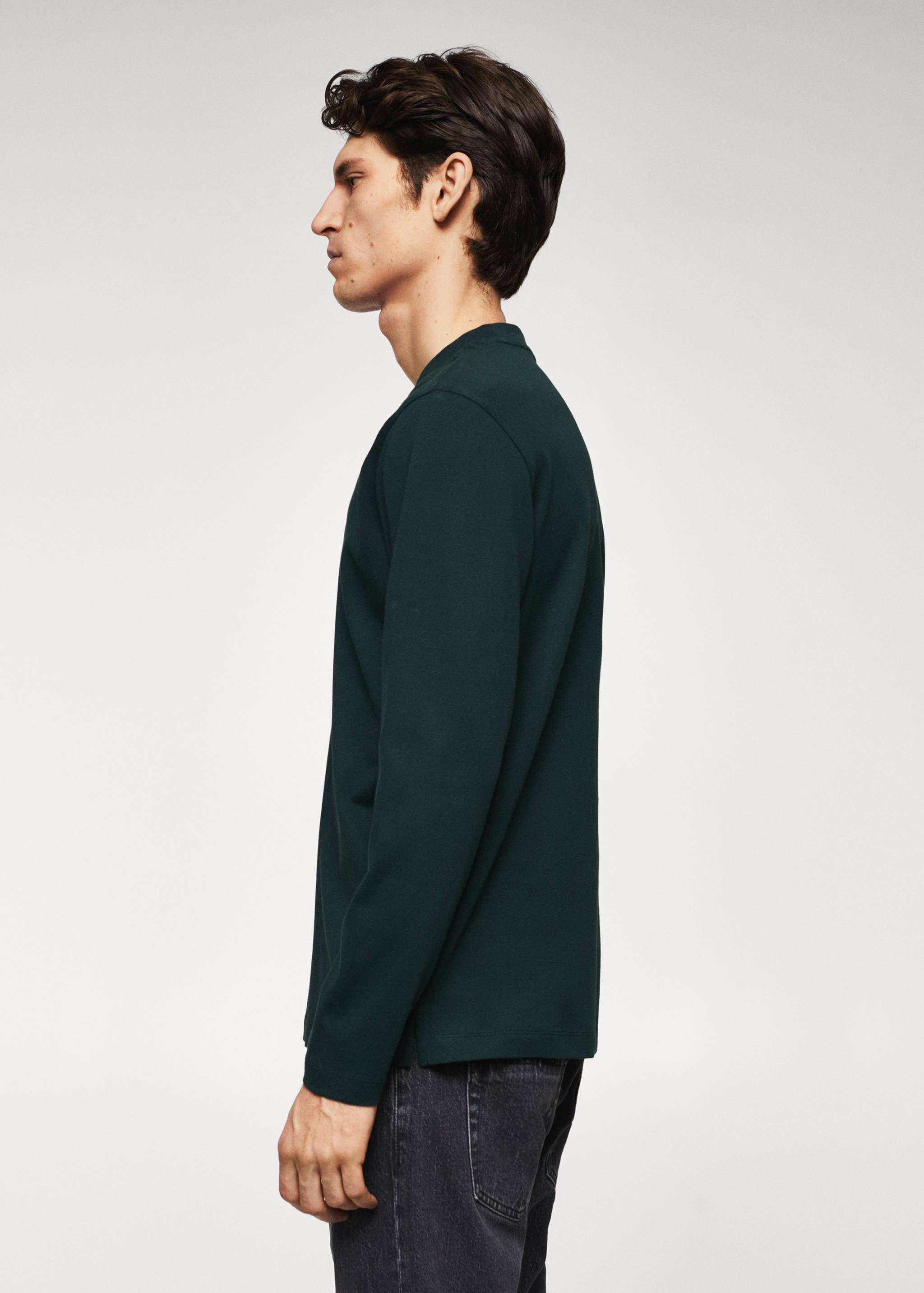 T-shirt coton manches longues - Détail de l'article 6