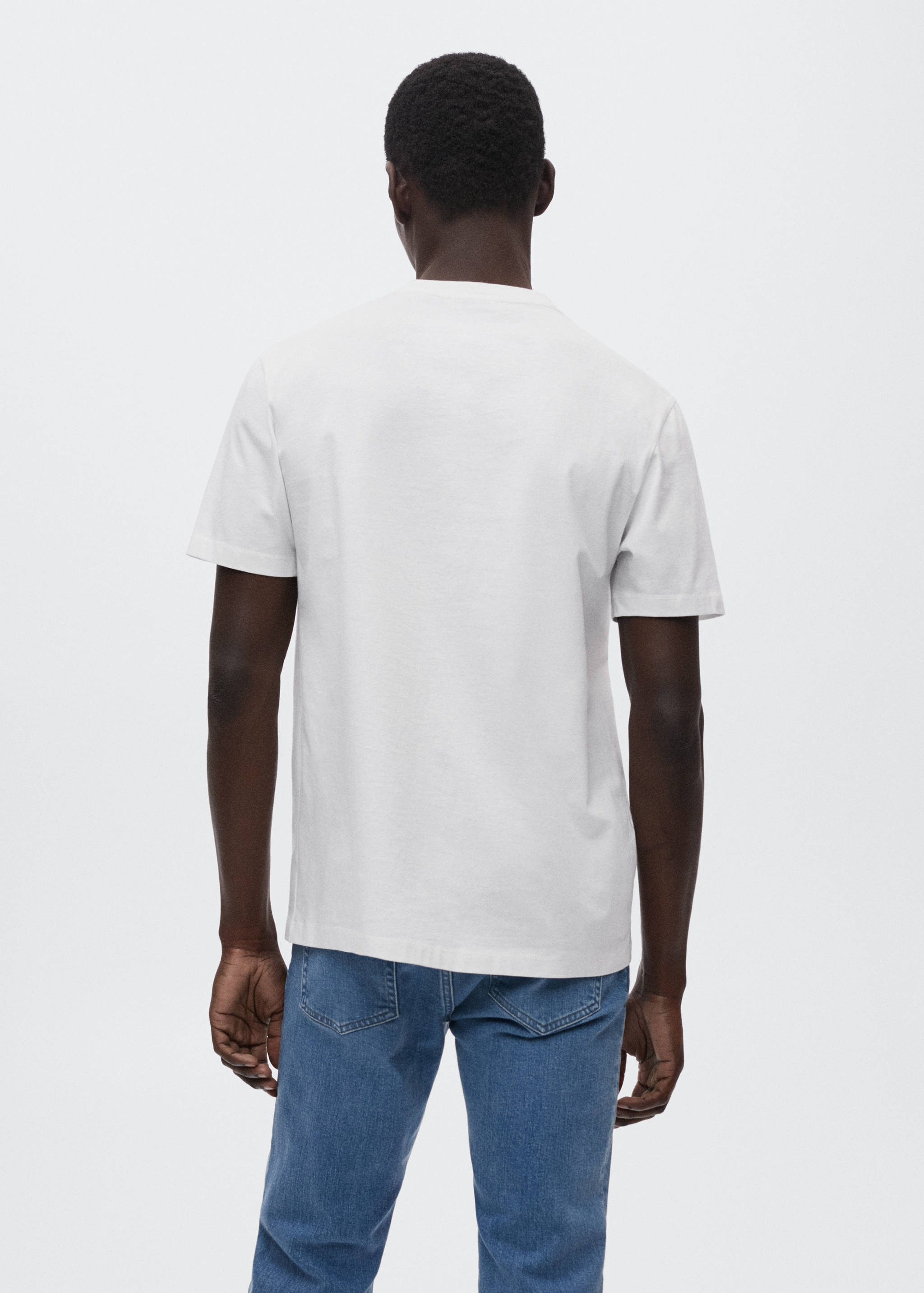 Basic mercerised lightweight shirt - Reverse of the article