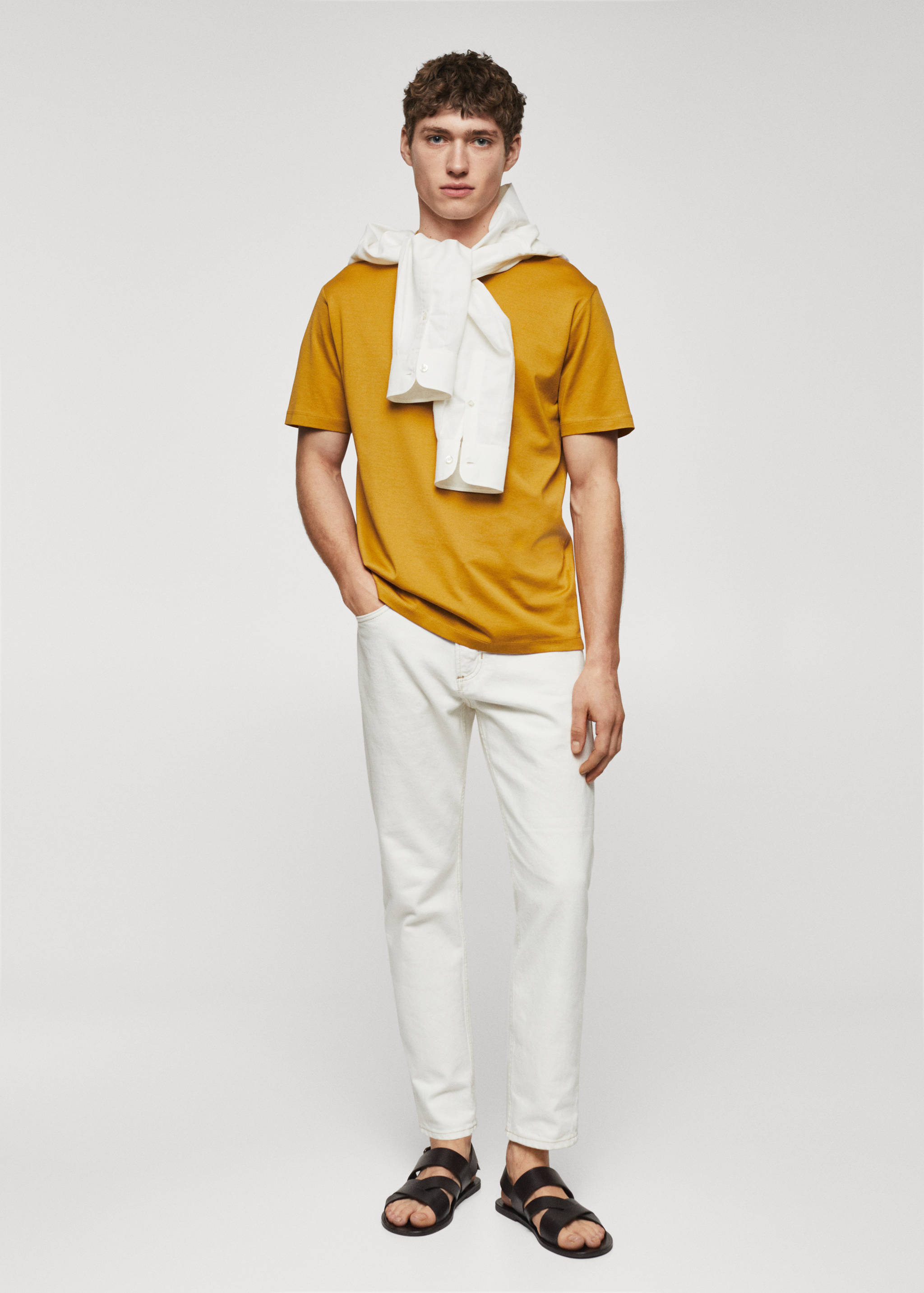 Basic mercerised lightweight shirt - General plane
