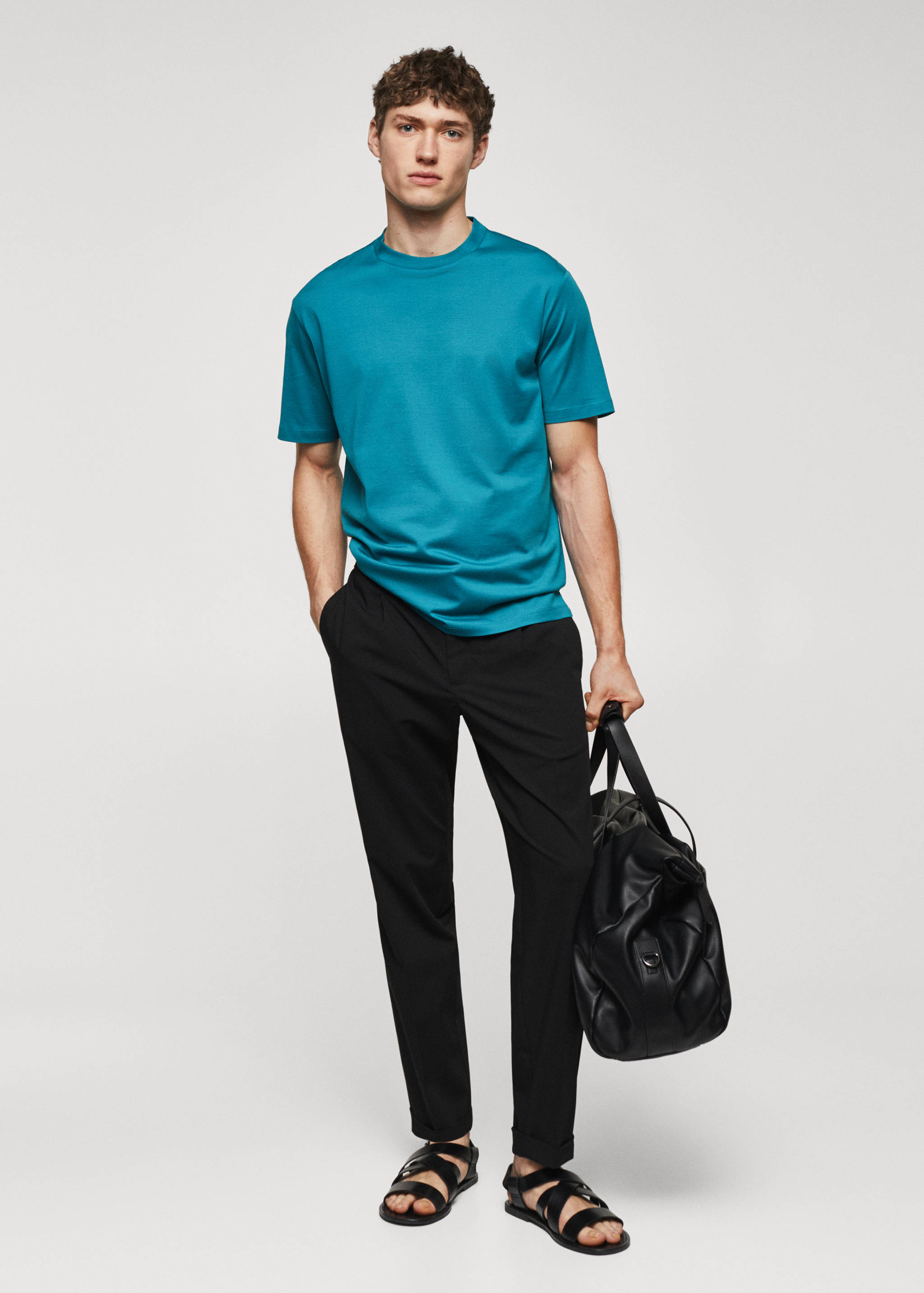 Basic mercerised lightweight shirt - General plane