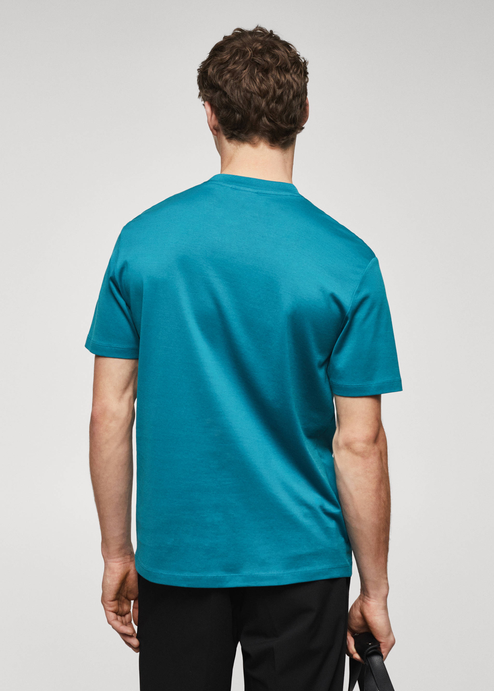 Basic mercerised lightweight shirt - Reverse of the article