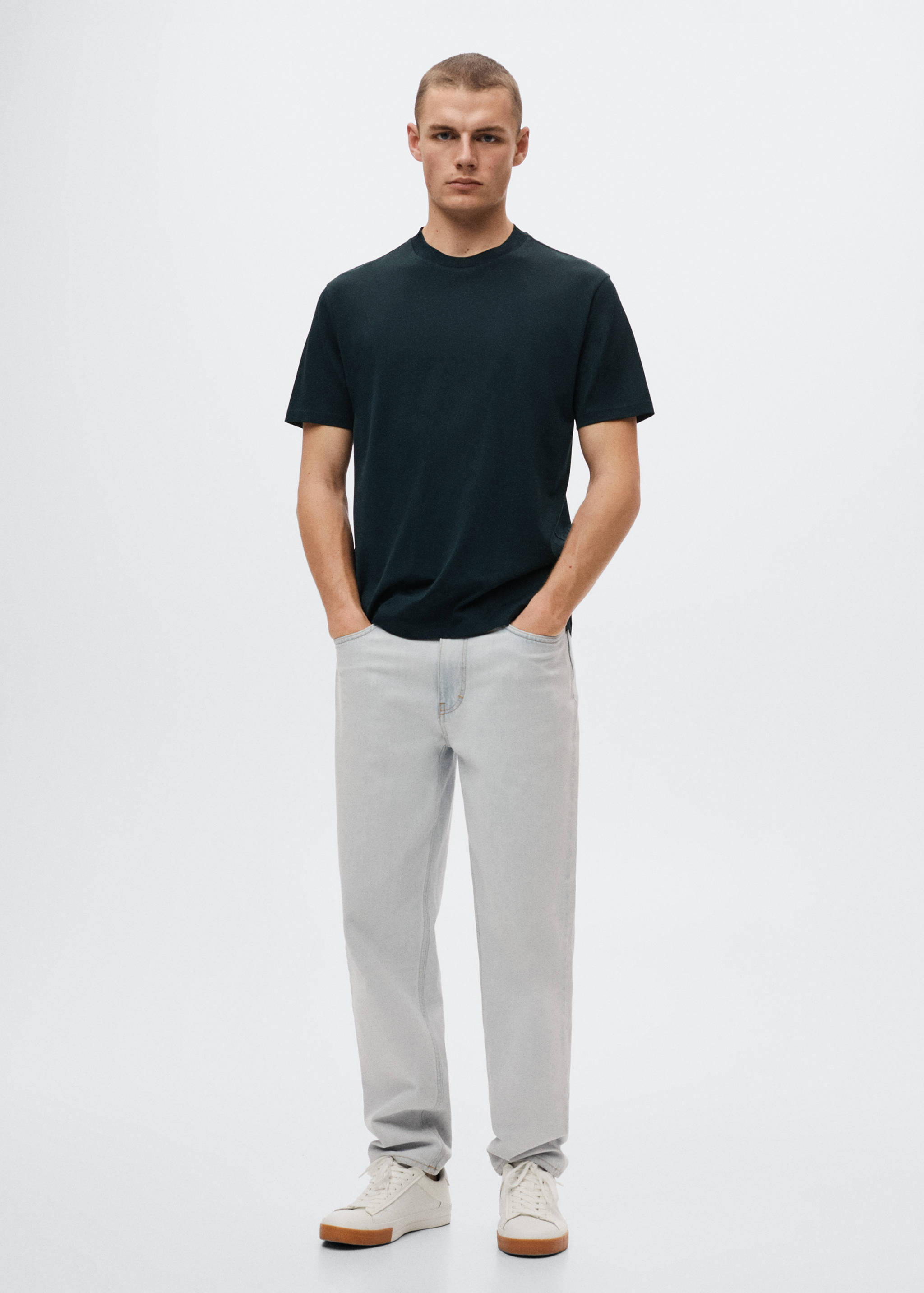 Basic mercerised lightweight shirt - General plane