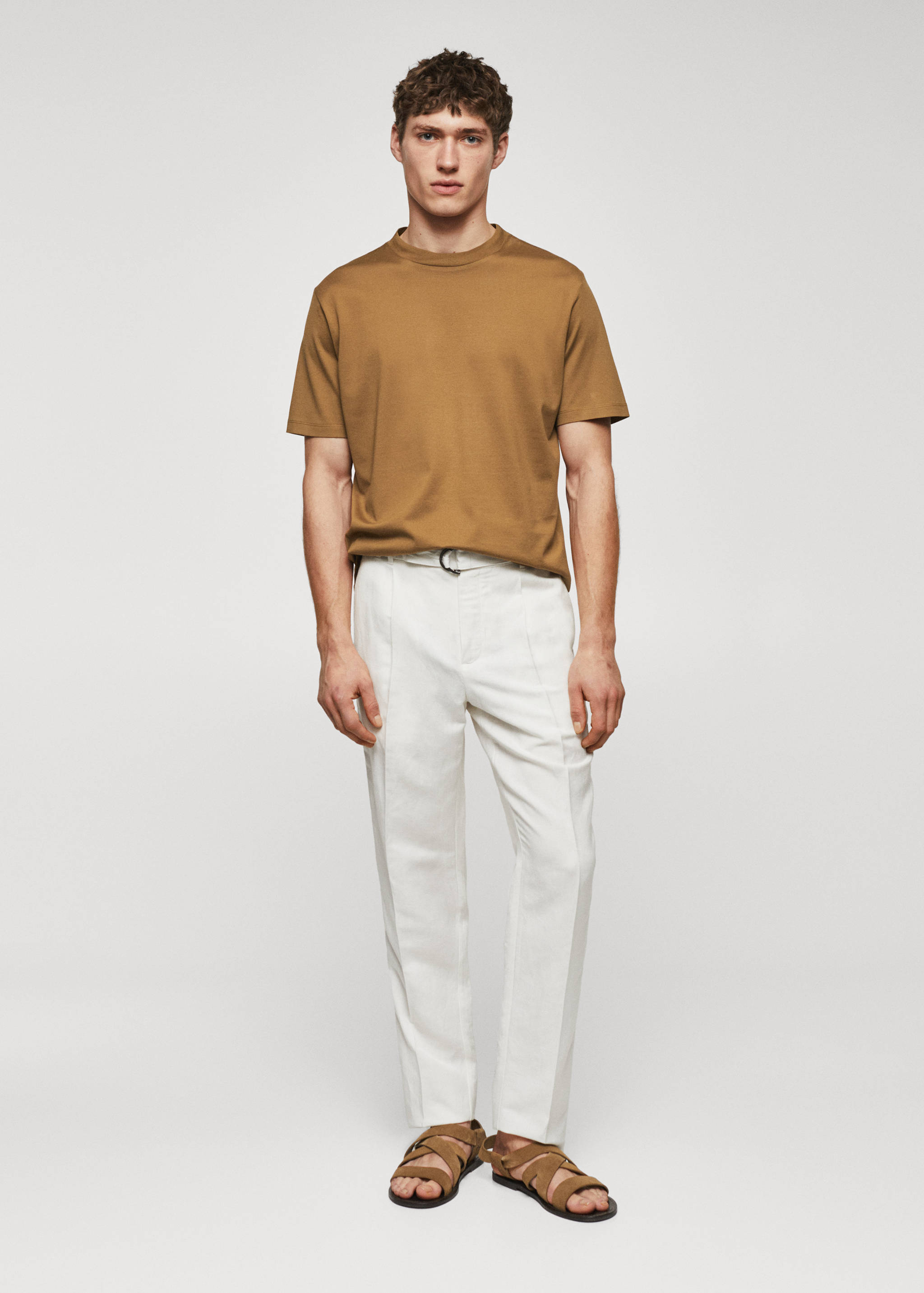 Basic mercerised lightweight shirt - General plane