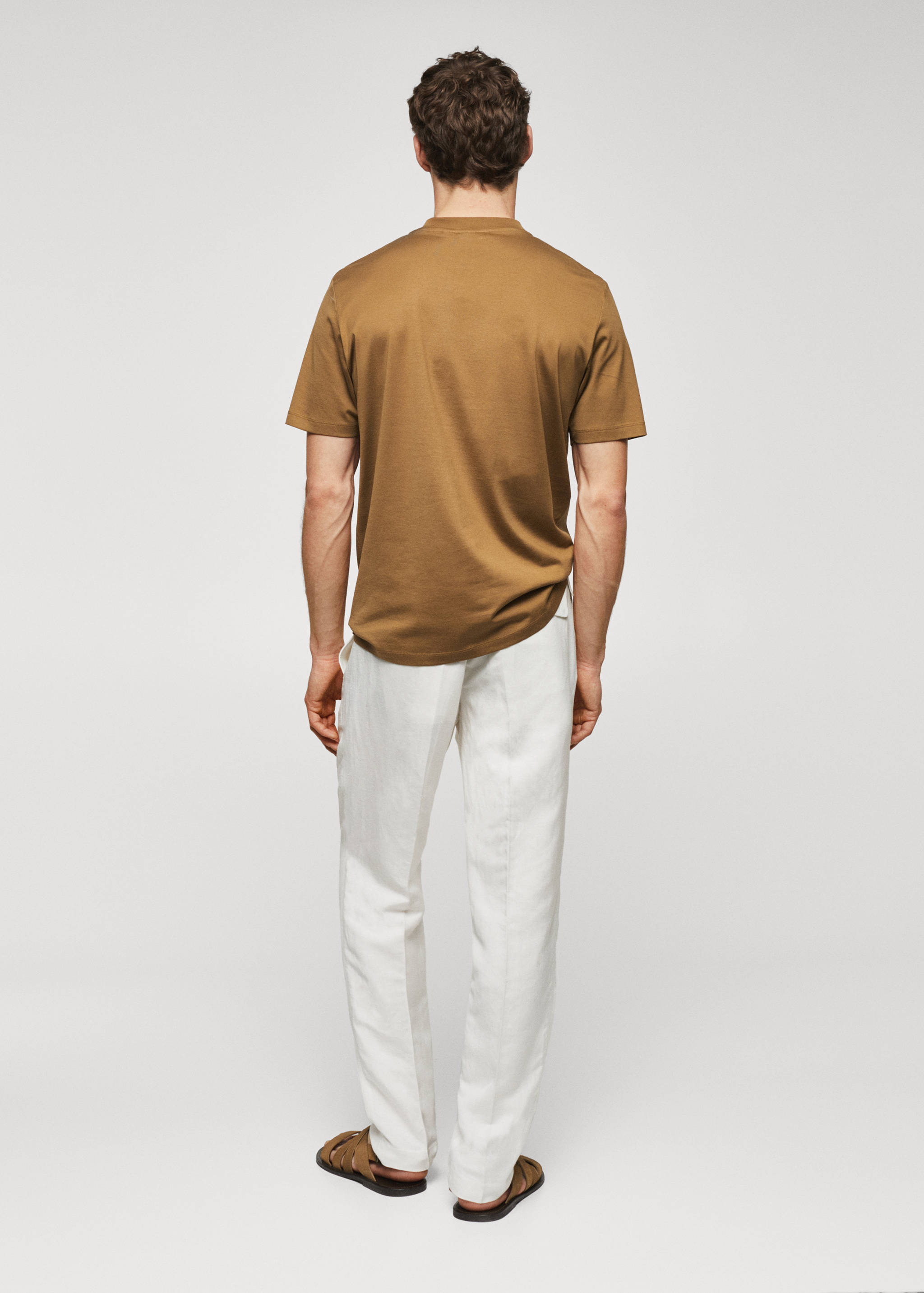 Basic mercerised lightweight shirt - Reverse of the article