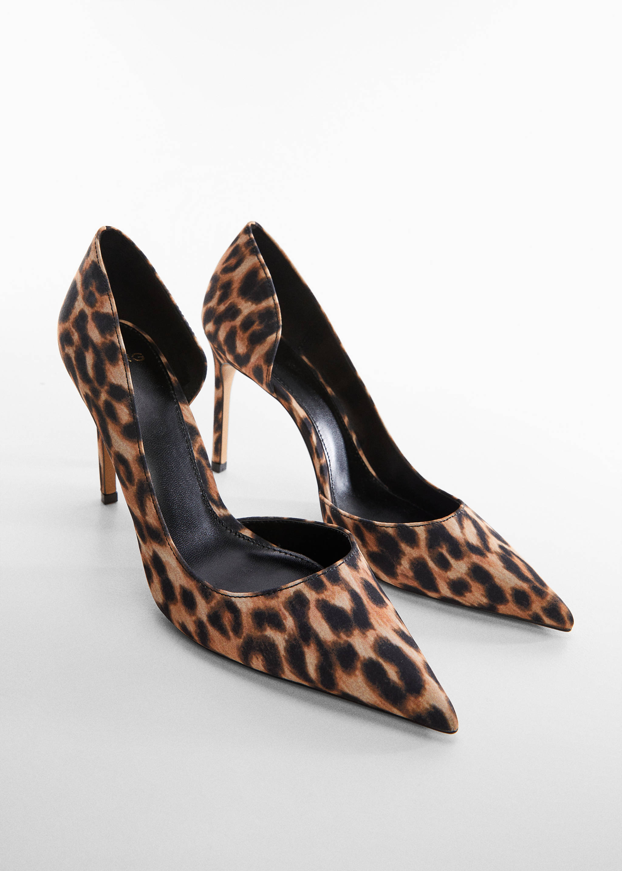 Leopard-print heeled shoes - Medium plane