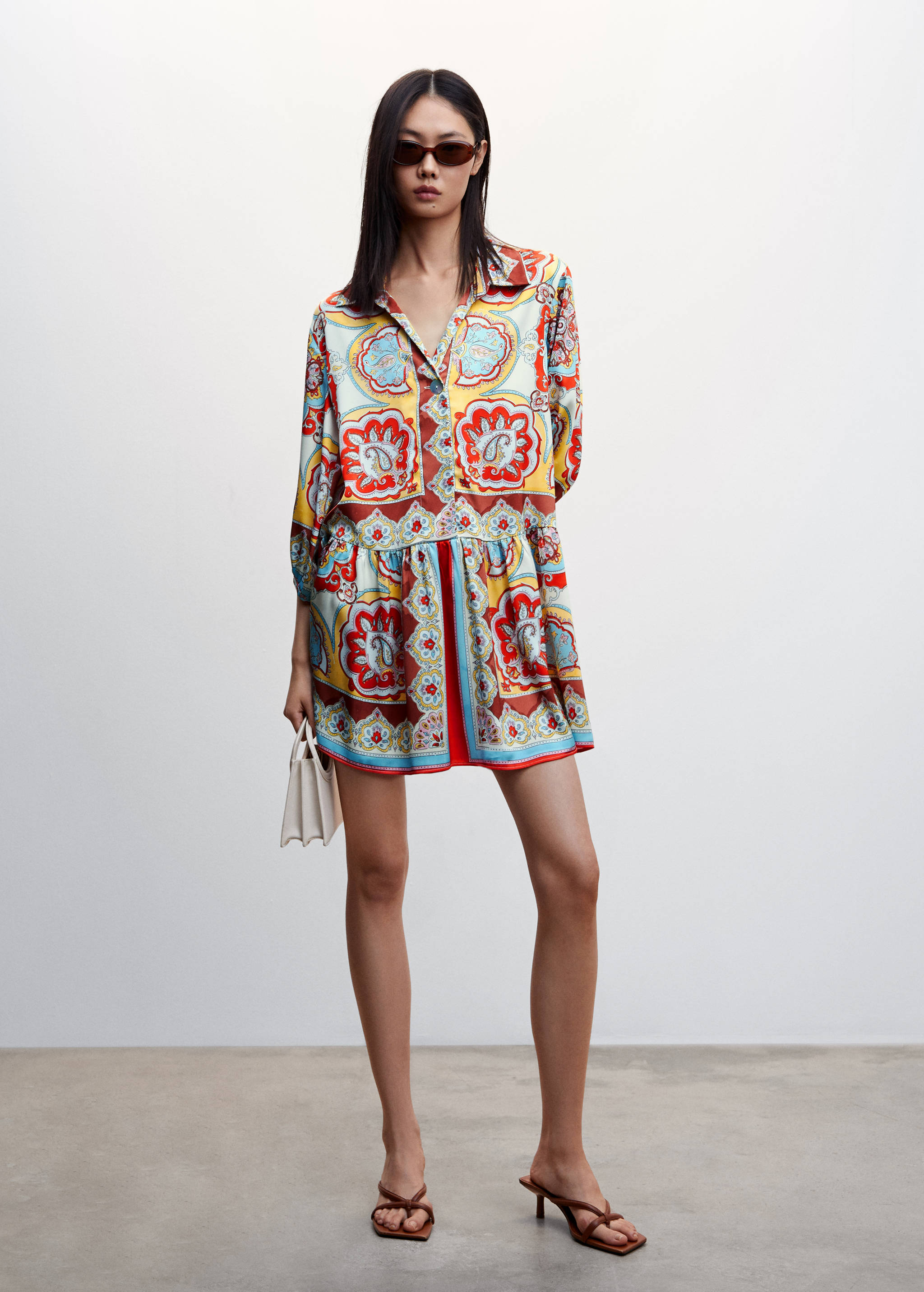 Baroque print dress - General plane