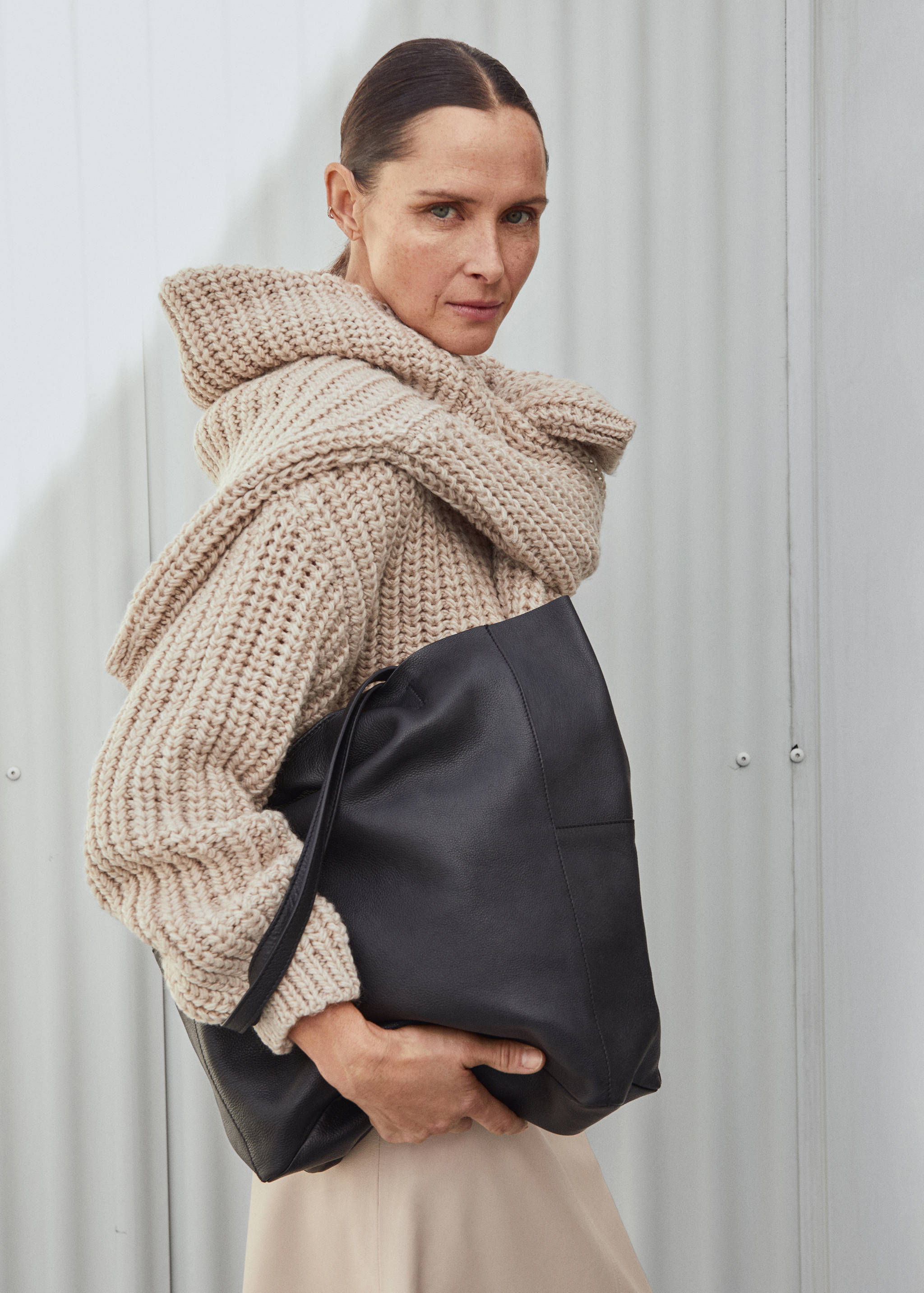 Кожаная сумка шоппер - Общий план