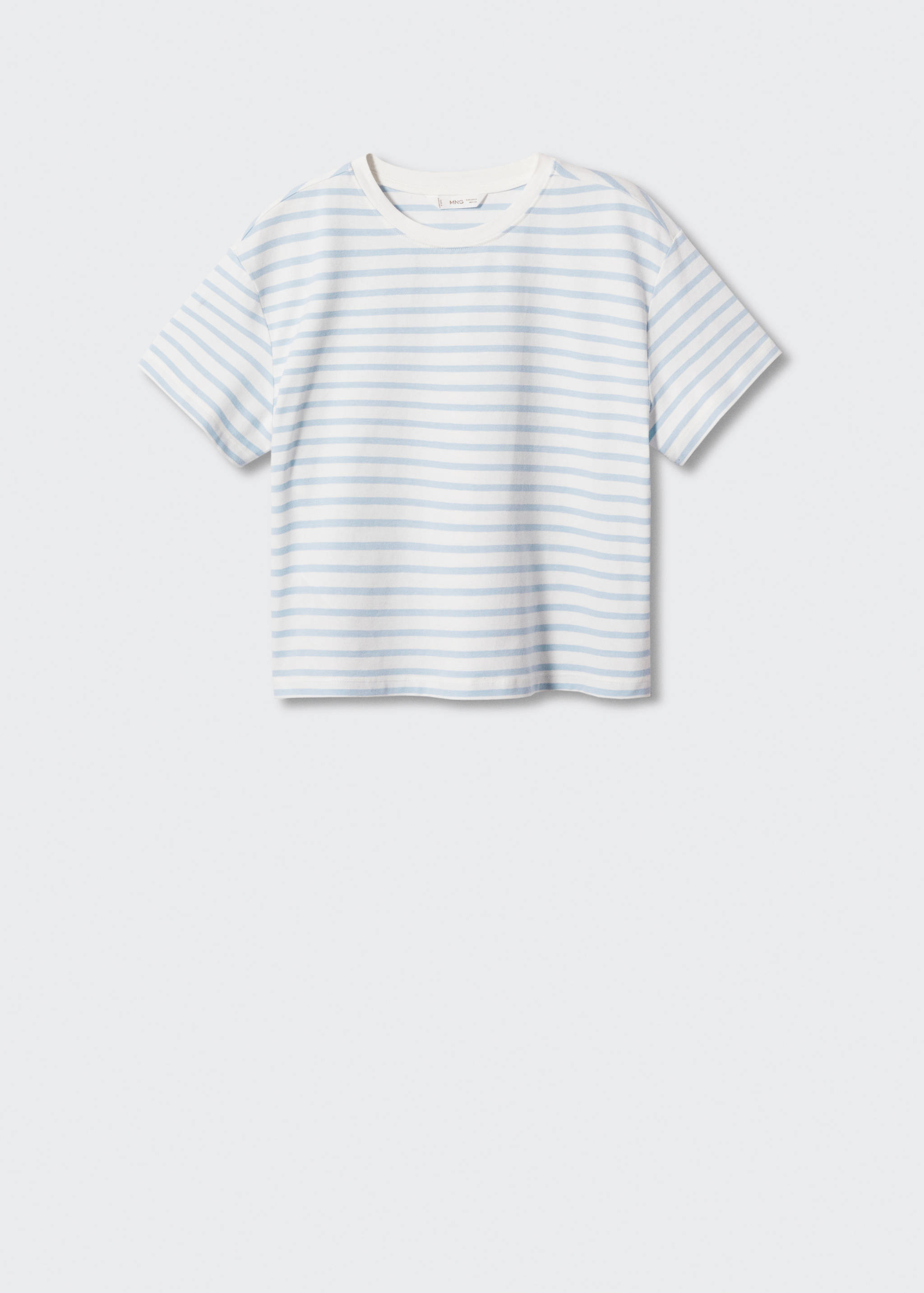 Striped short-sleeved t-shirt - Article without model