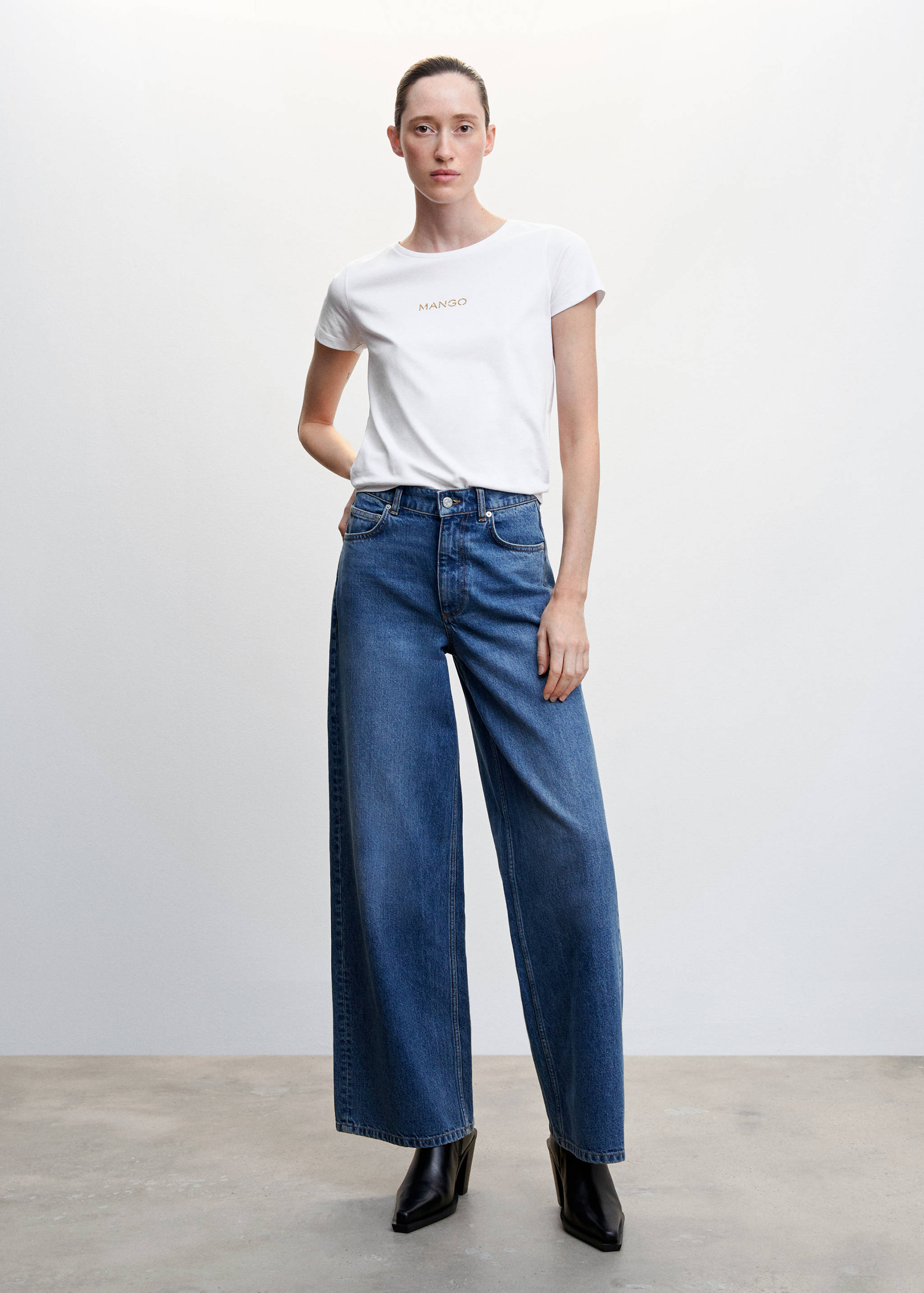 标志棉质T恤 - null