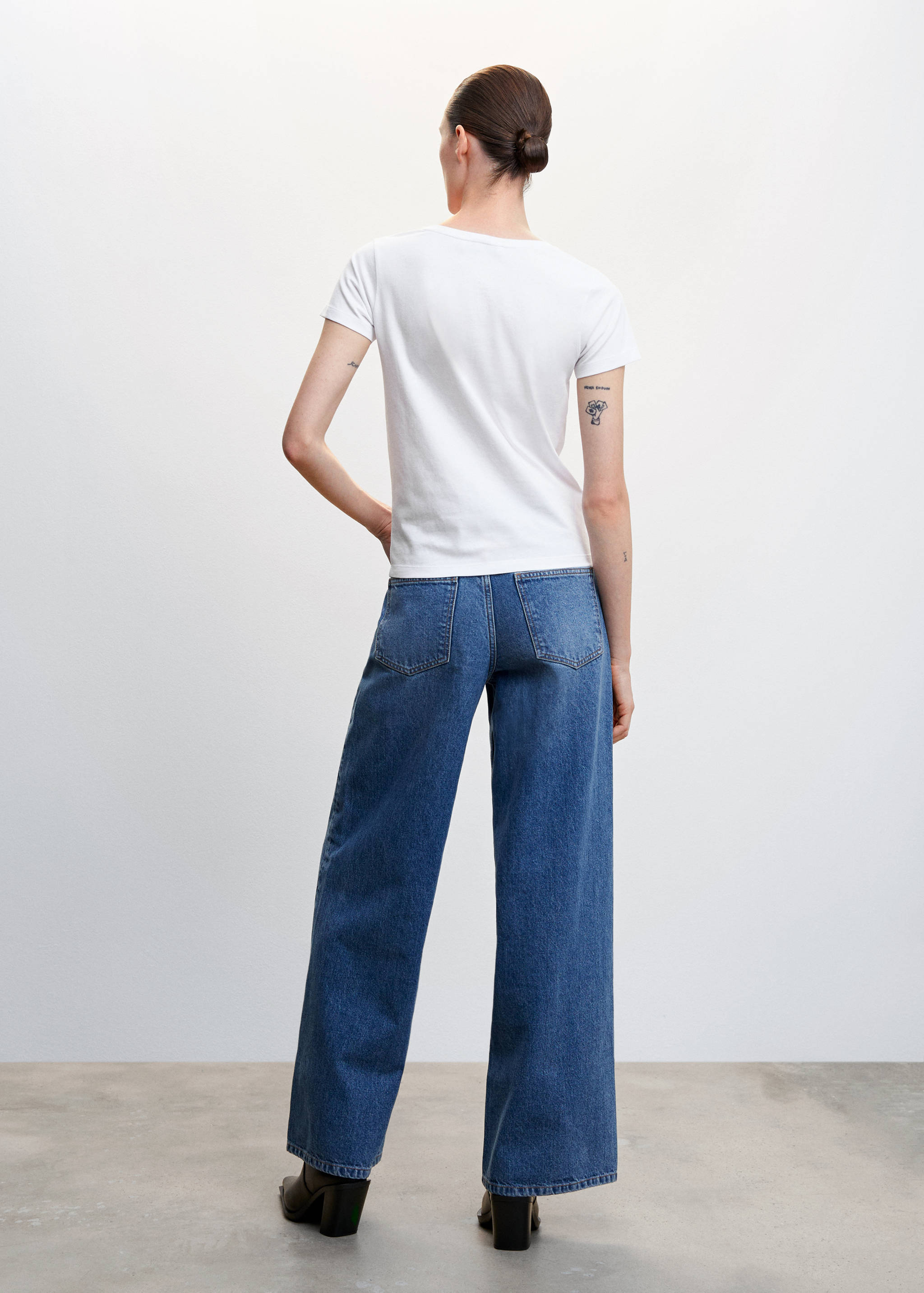 标志棉质T恤 - null