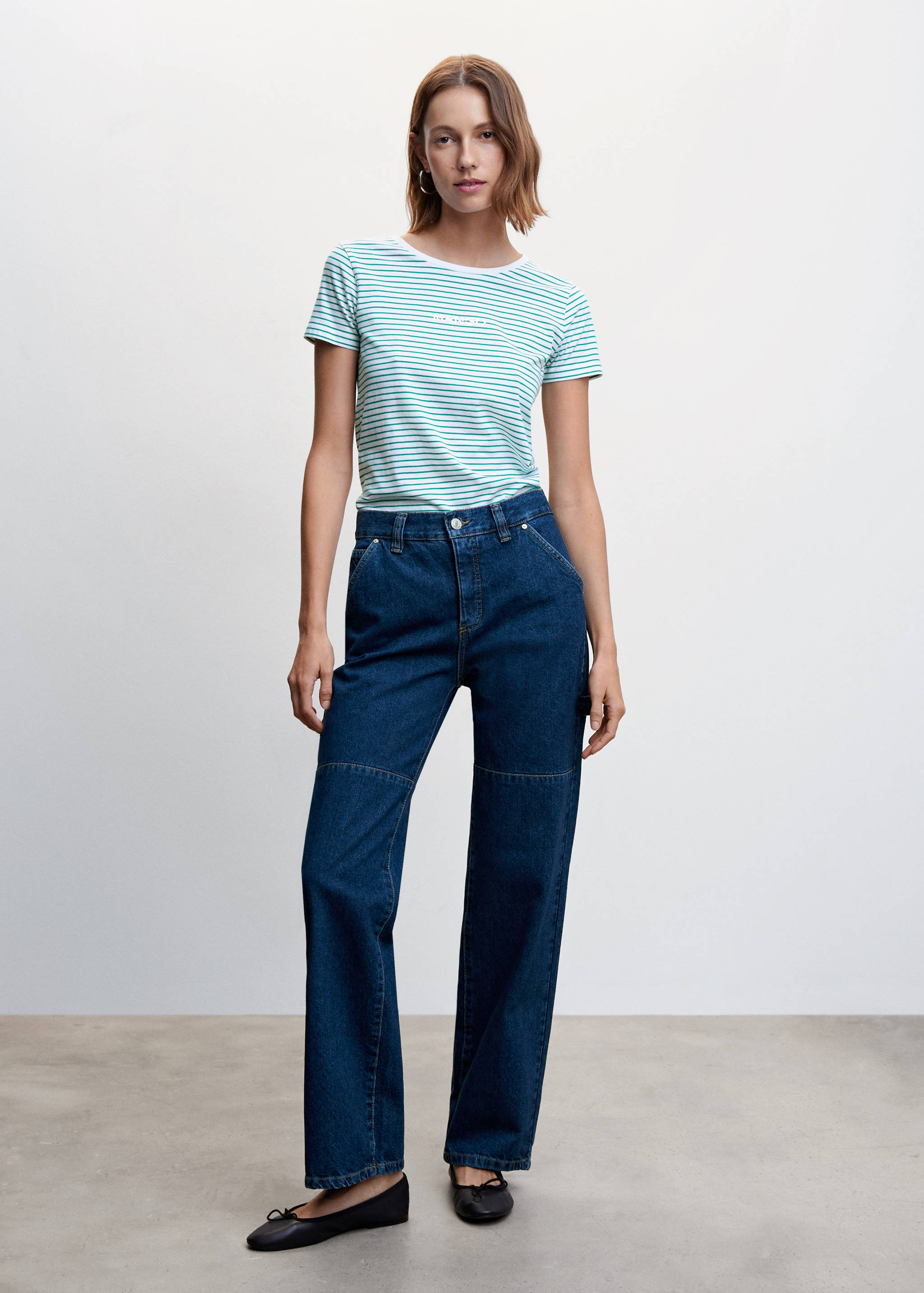 标志棉质T恤 - null